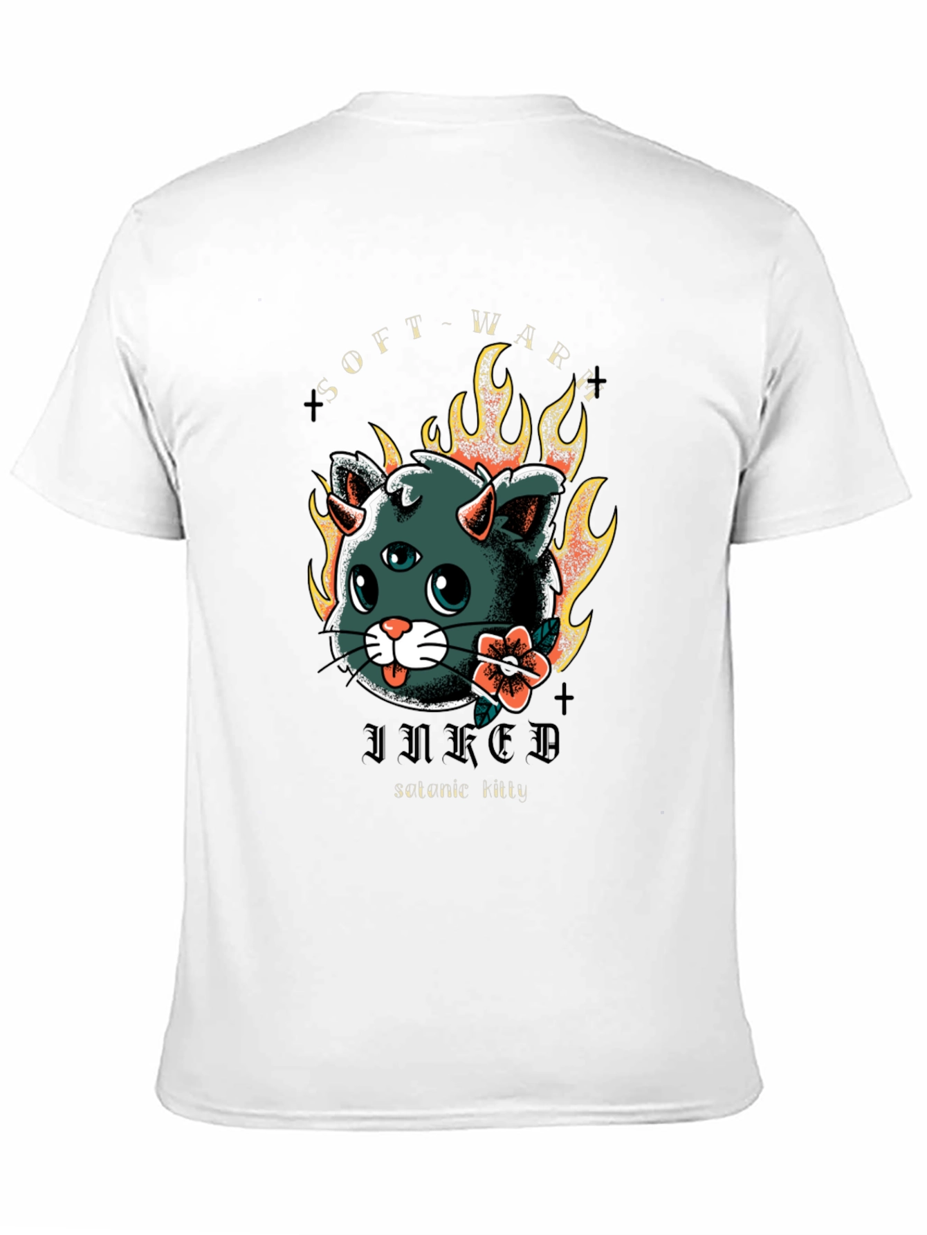 Inked Serene Kitty T-Shirt