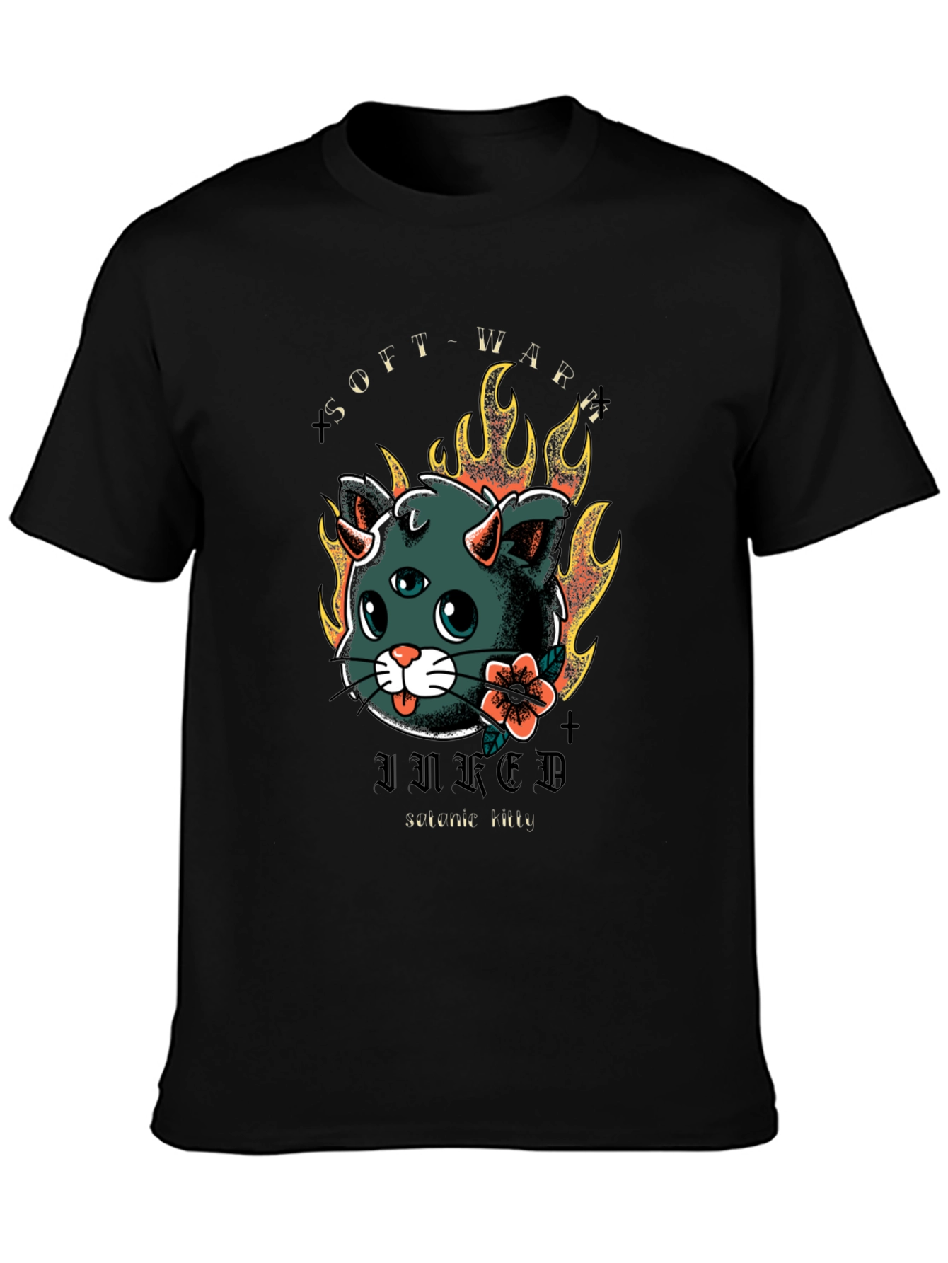 Inked Serene Kitty T-Shirt