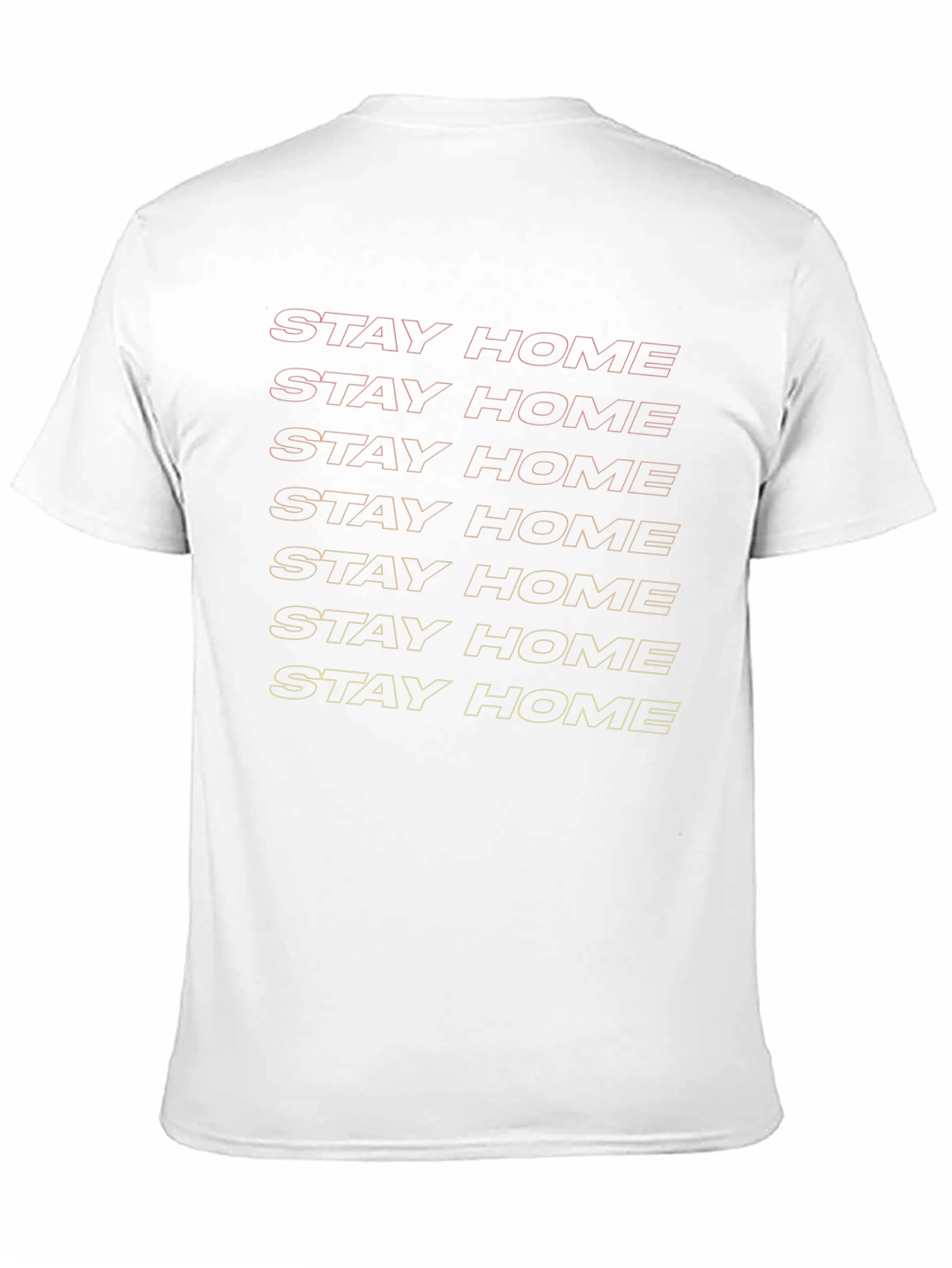 Stay Home Graphic Tee - Black Cotton T-Shirt