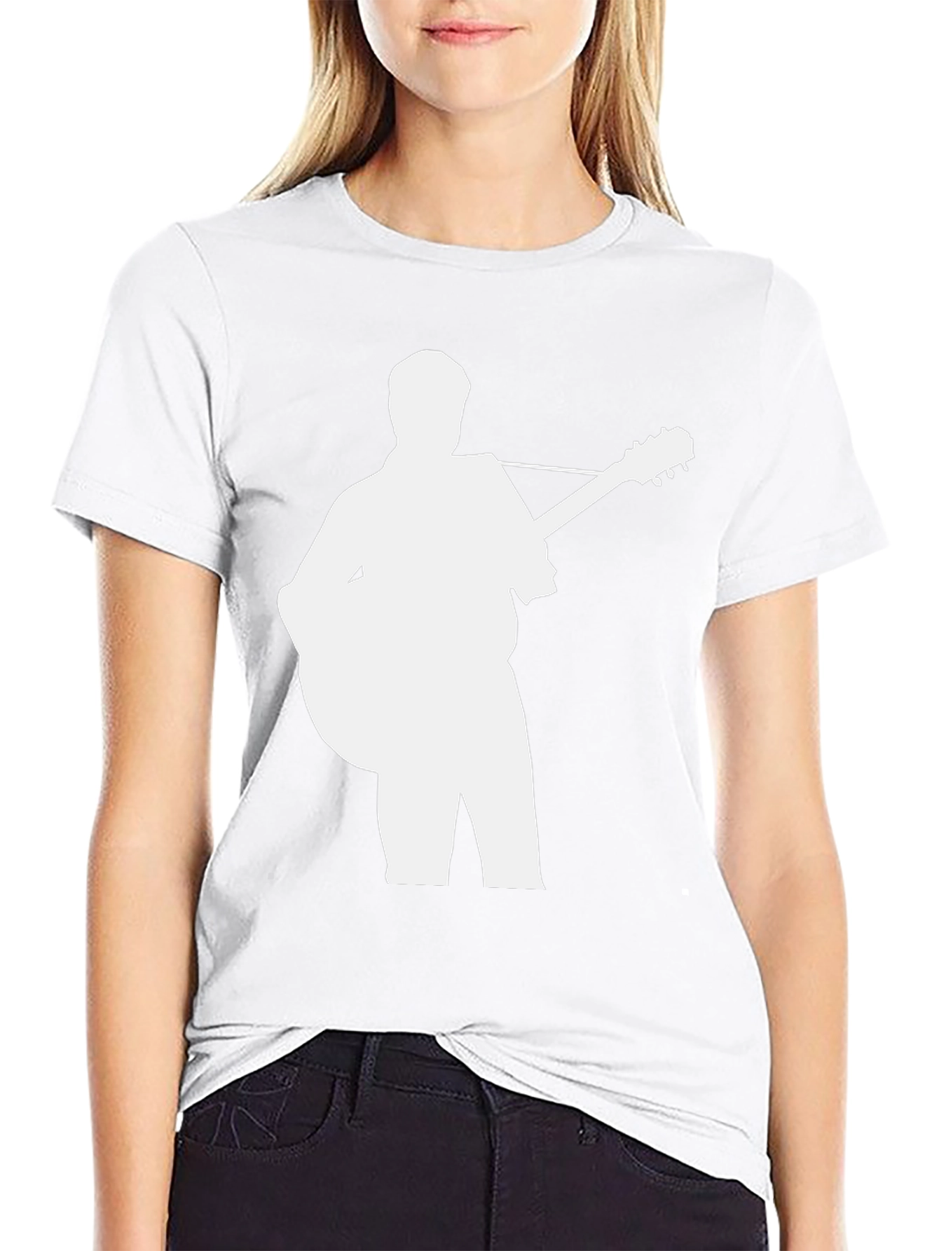 Guitar Player Graphic Tee - Black