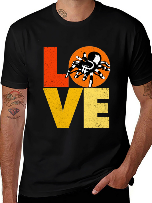 Love Spiders Black Graphic Tee