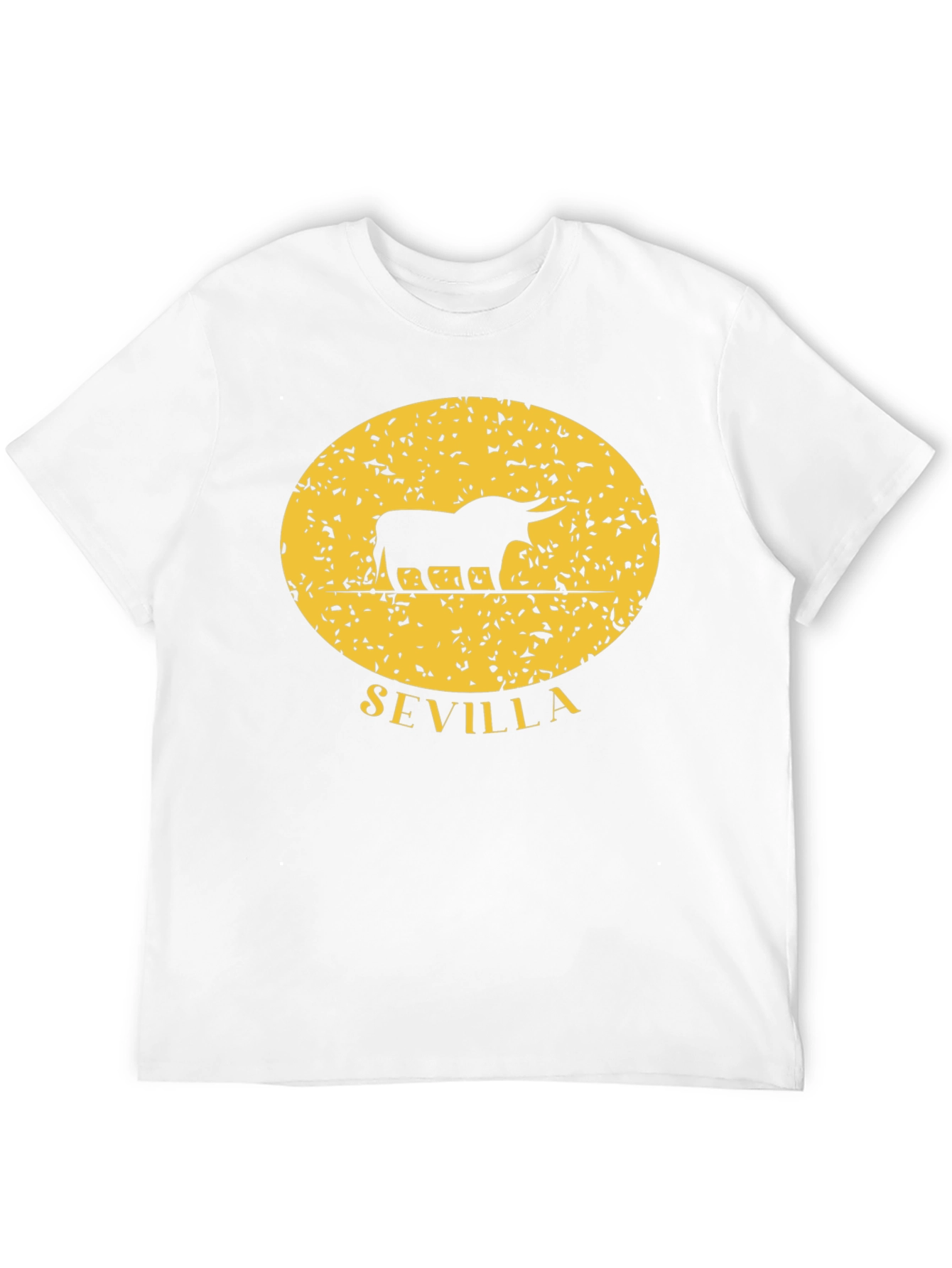 Sevilla Bull Silhouette Black T-Shirt