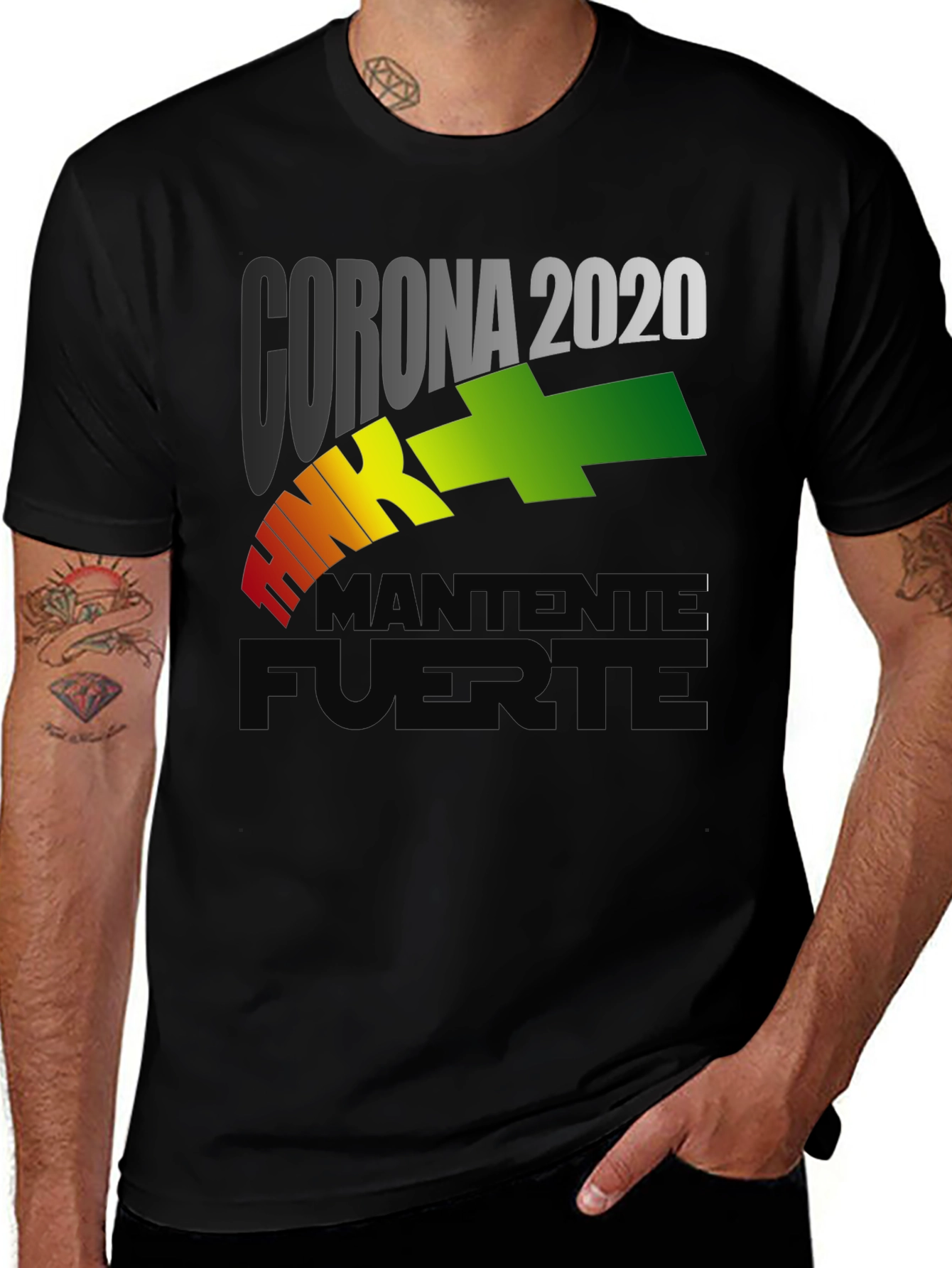 Corona 2020 Stay Strong Graphic T-Shirt