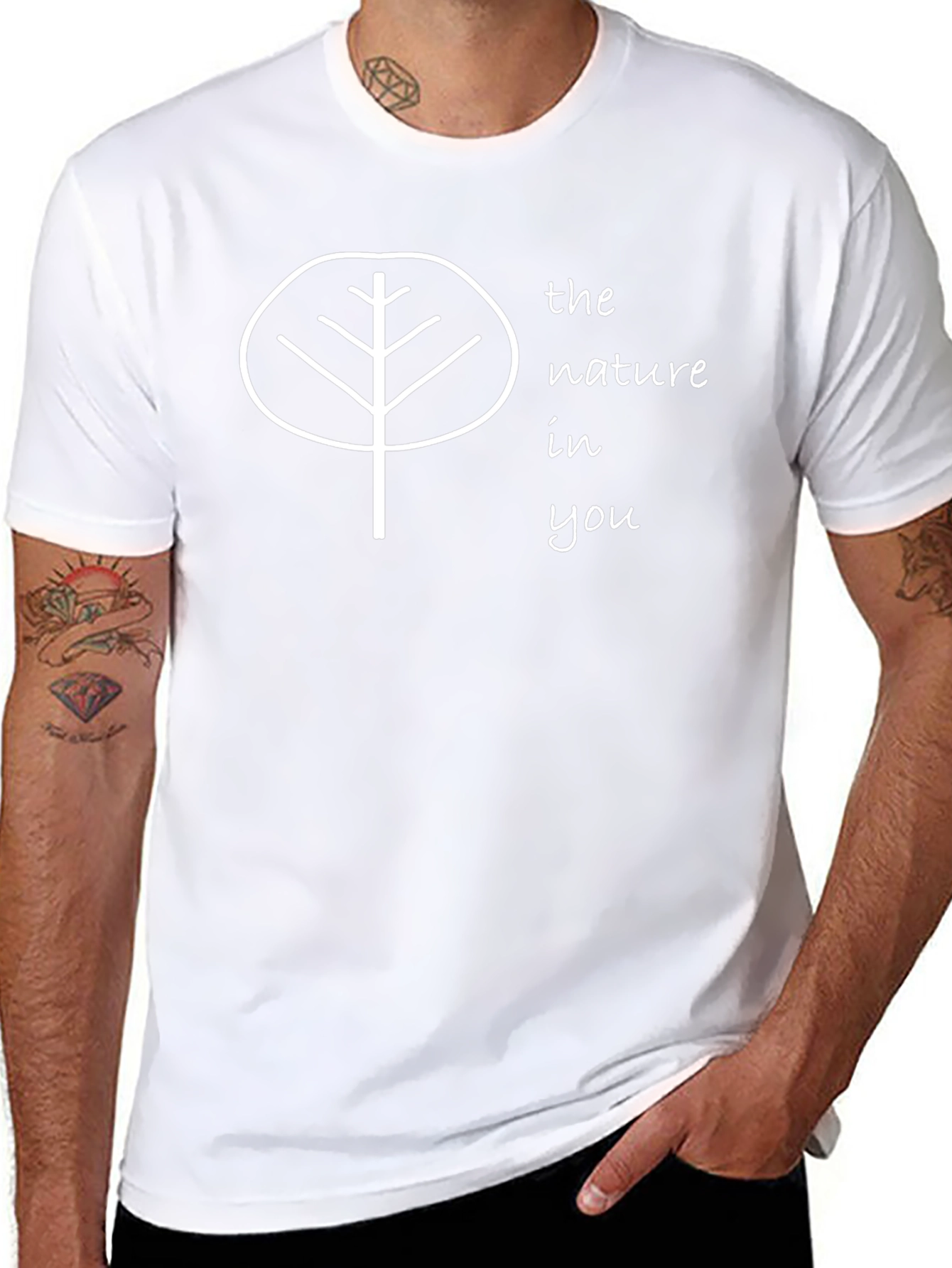 Nature In You Black T-Shirt