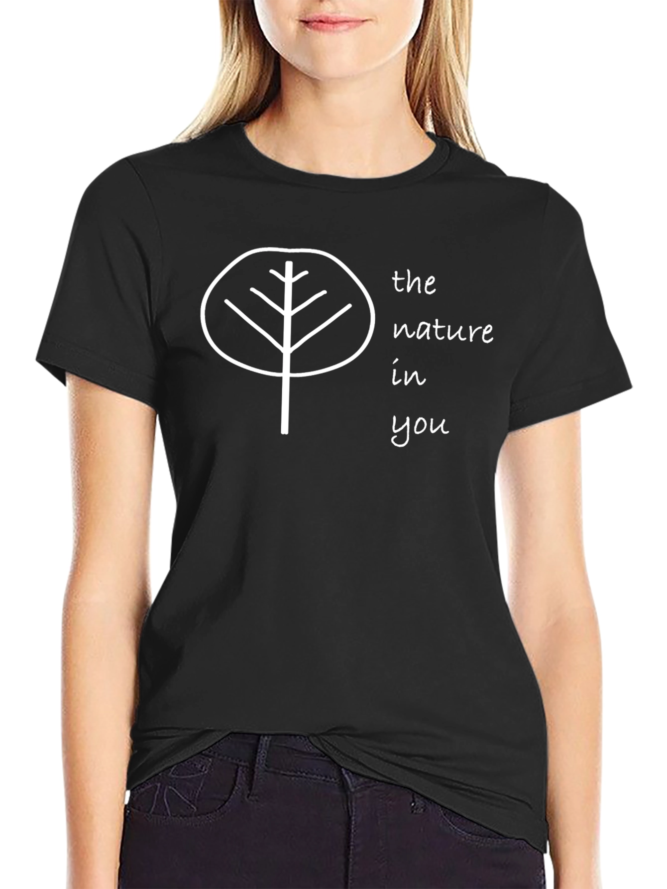 Nature In You Black T-Shirt