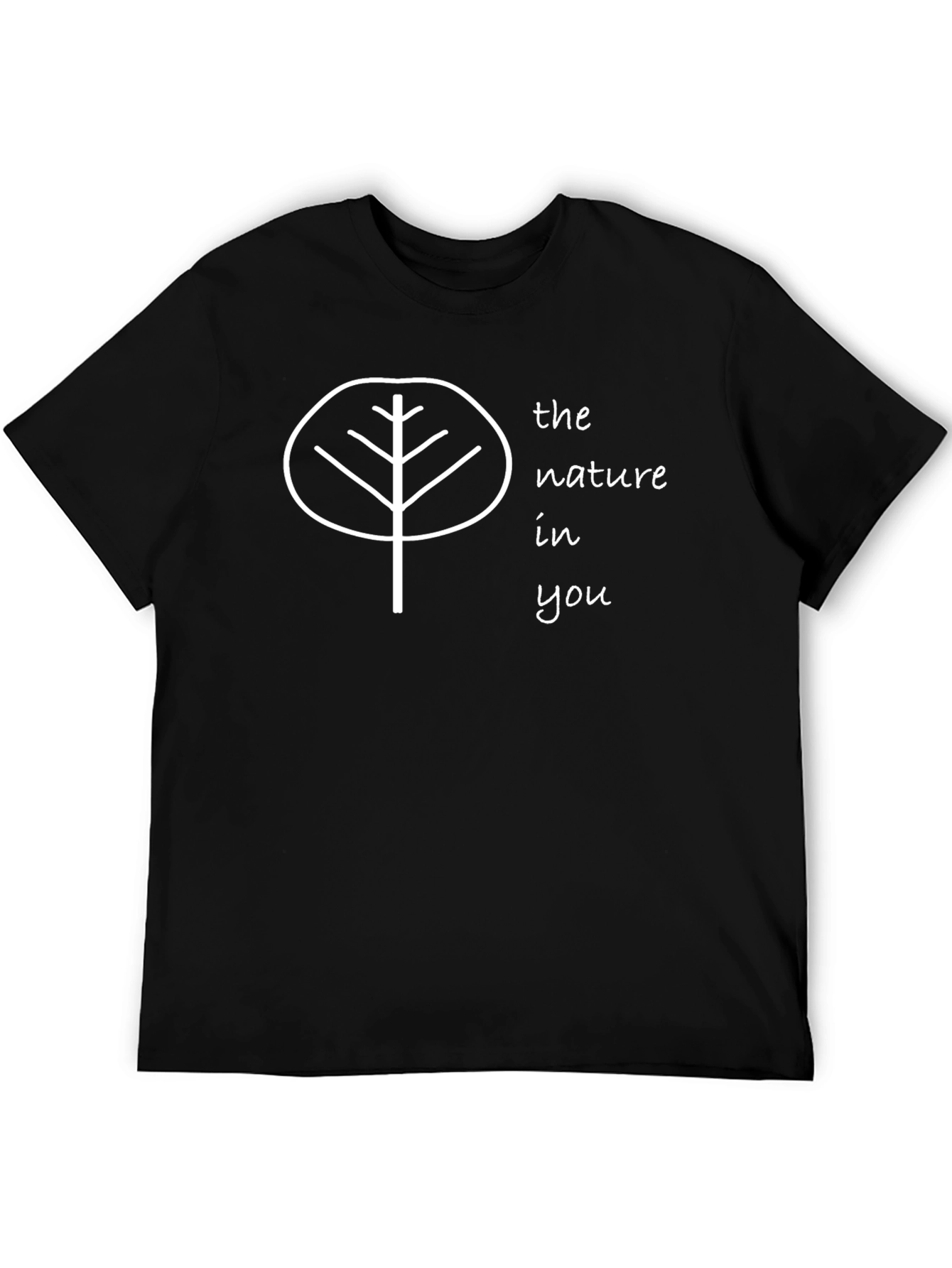 Nature In You Black T-Shirt