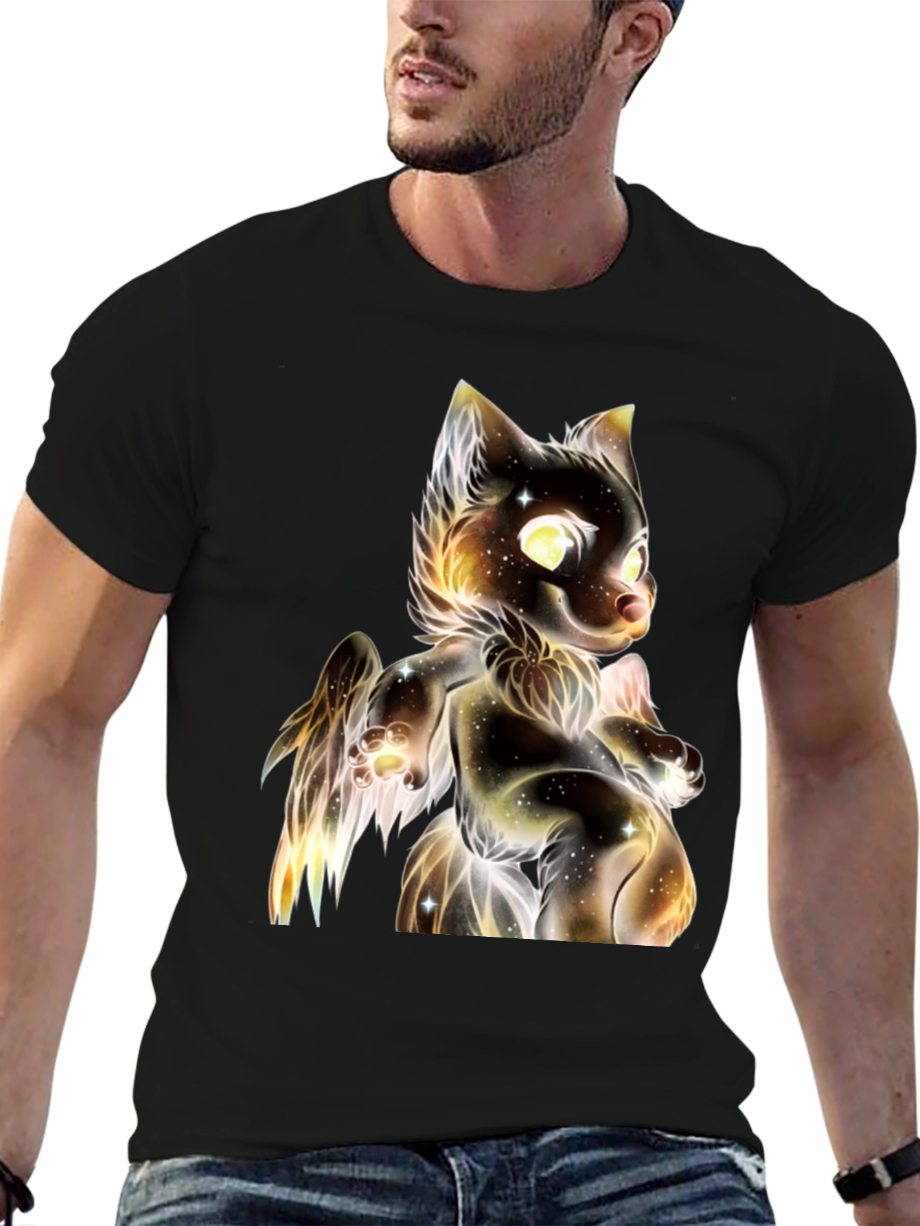 Galaxy Cat Graphic T-Shirt