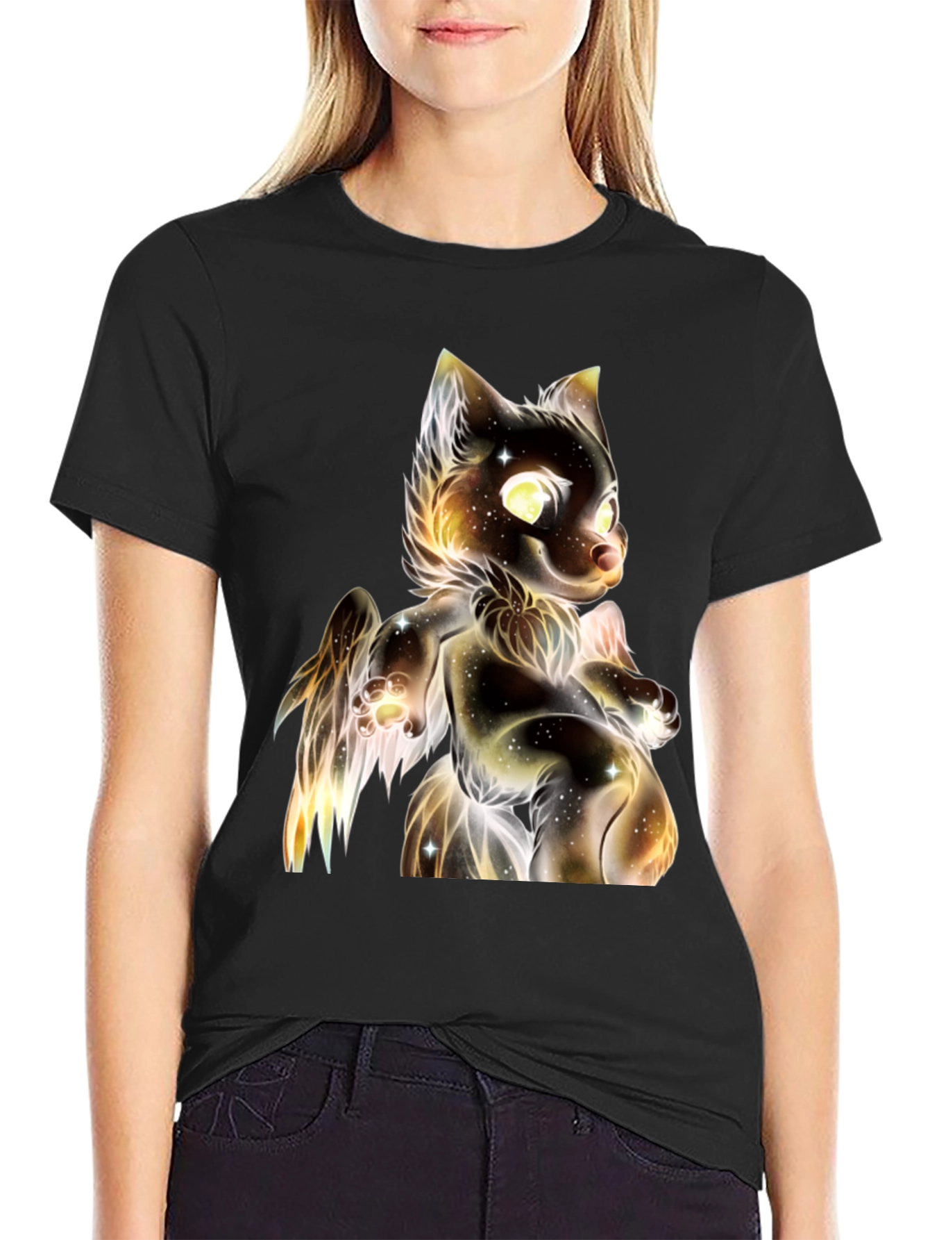 Galaxy Cat Graphic T-Shirt