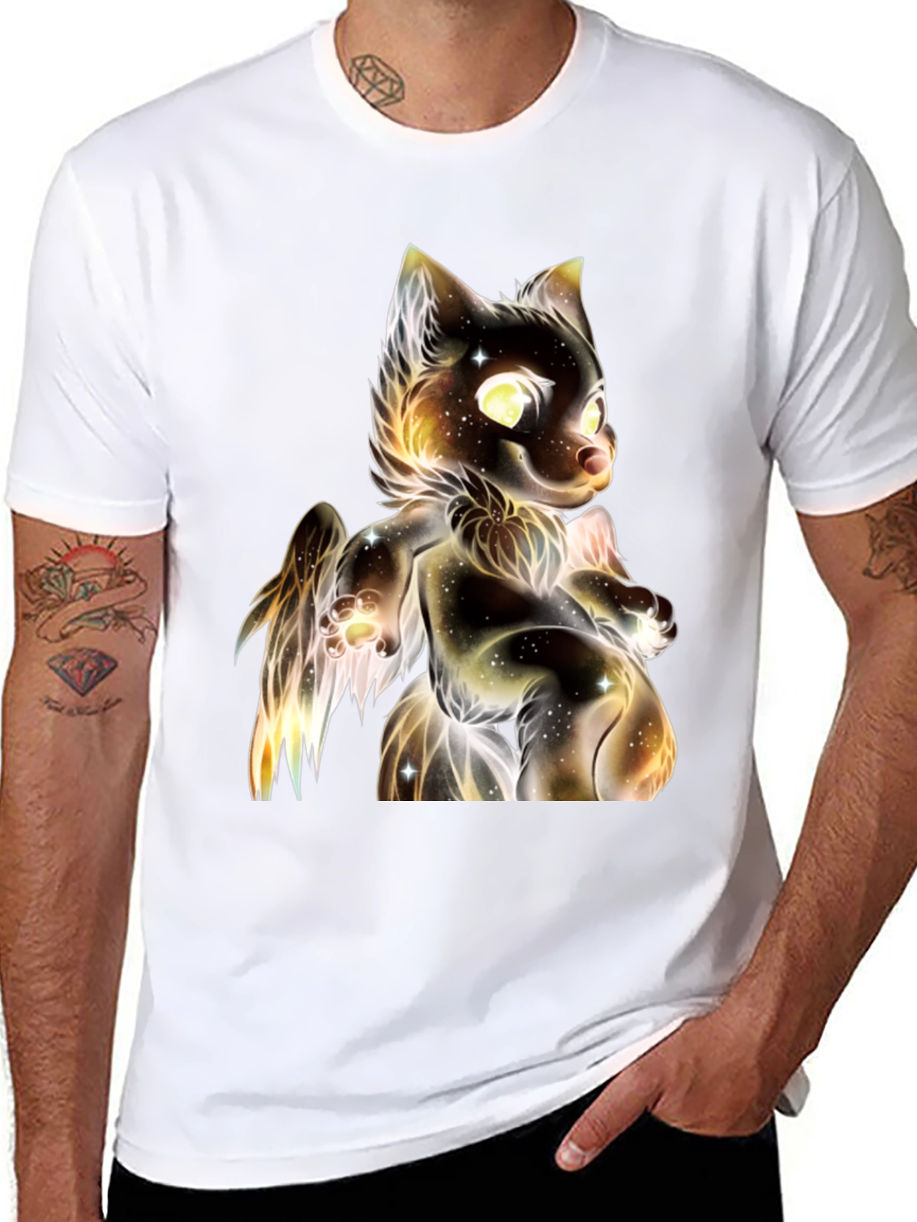 Galaxy Cat Graphic T-Shirt