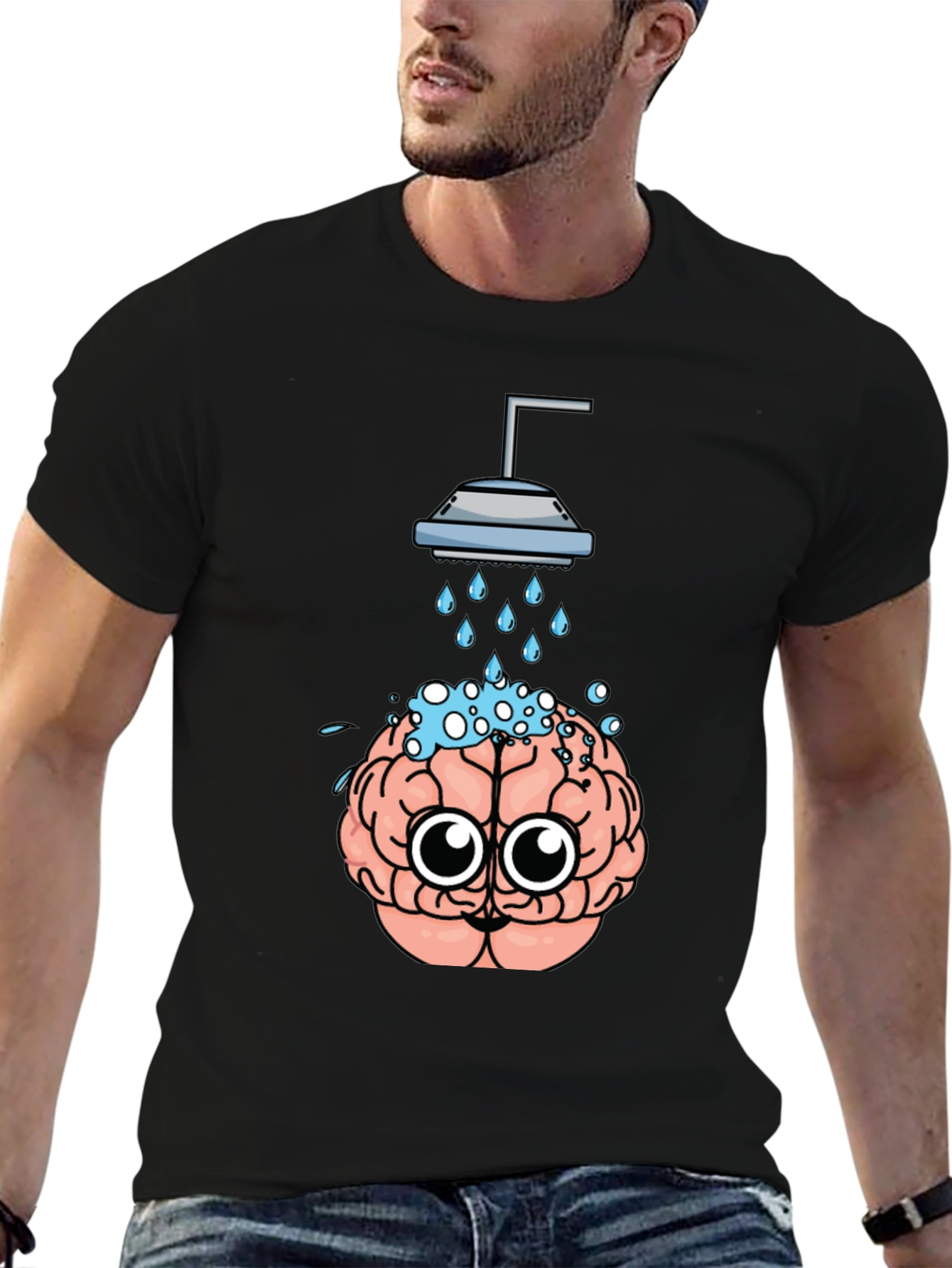 Brain Shower T-Shirt - Funny and Unique Design