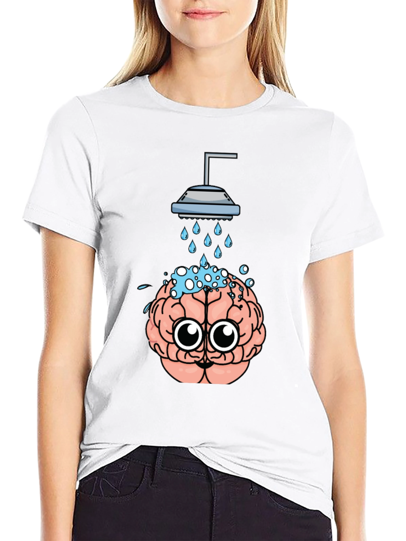 Brain Shower T-Shirt - Funny and Unique Design