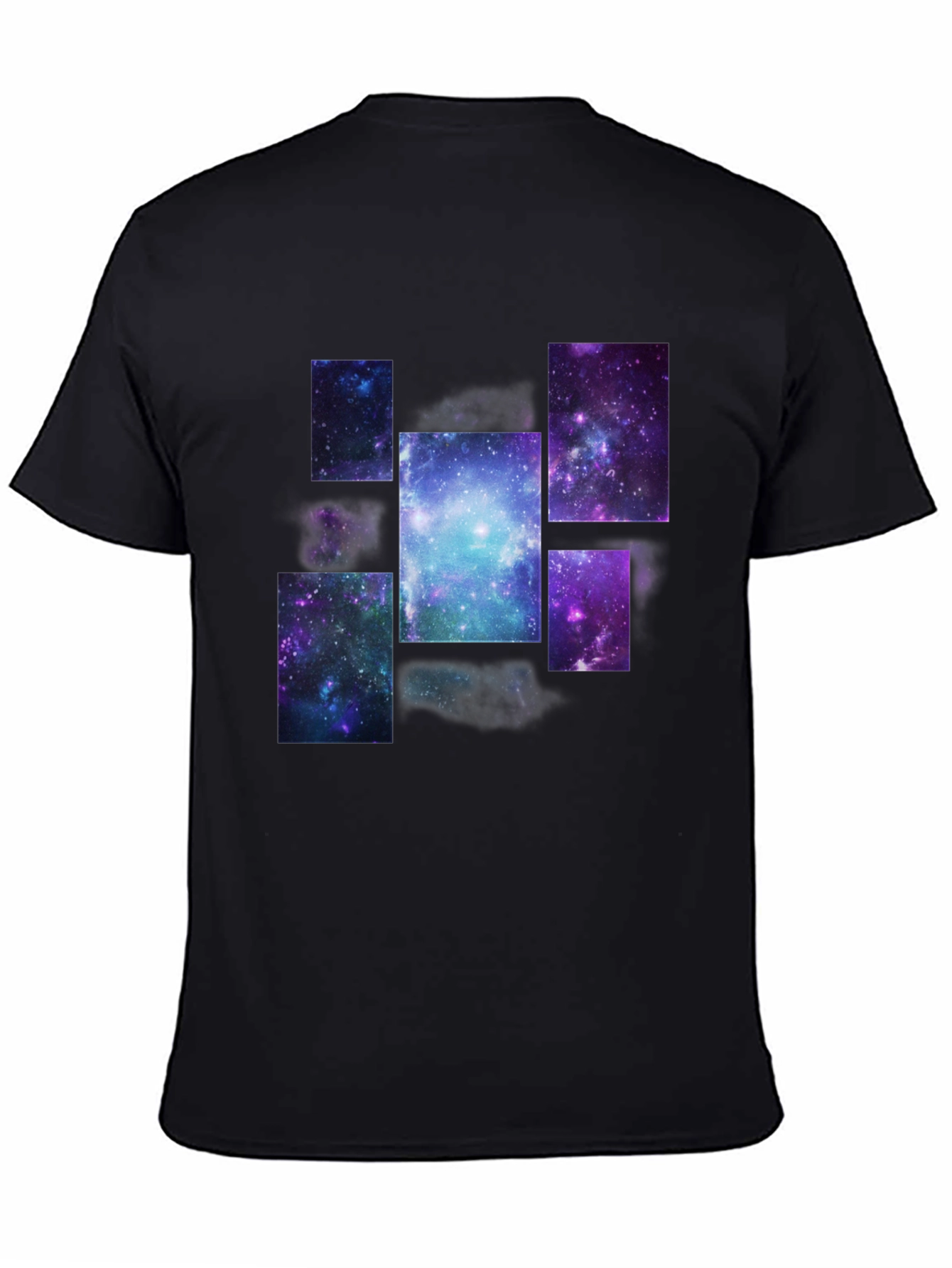 Galaxy Print Black T-Shirt