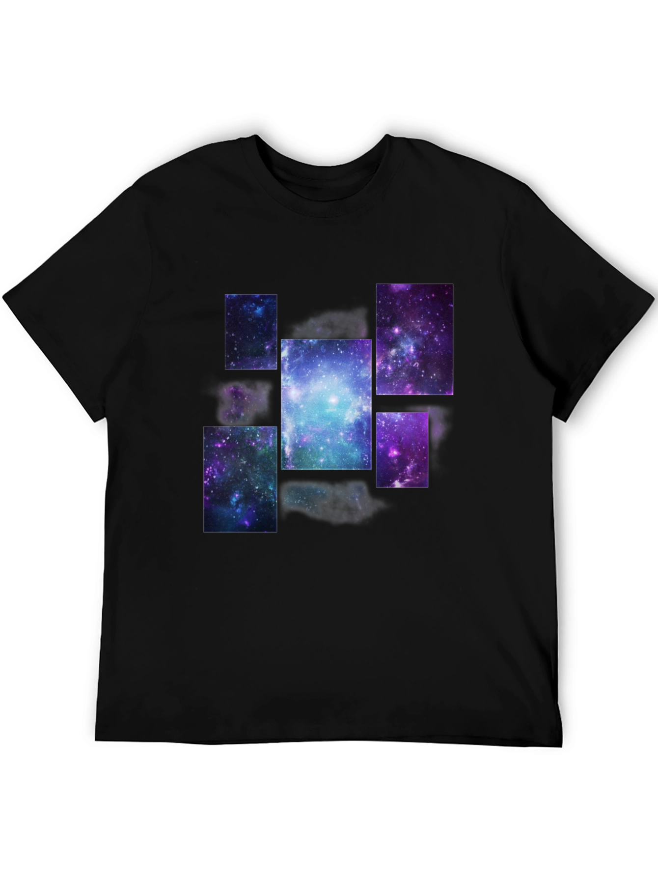 Galaxy Print Black T-Shirt
