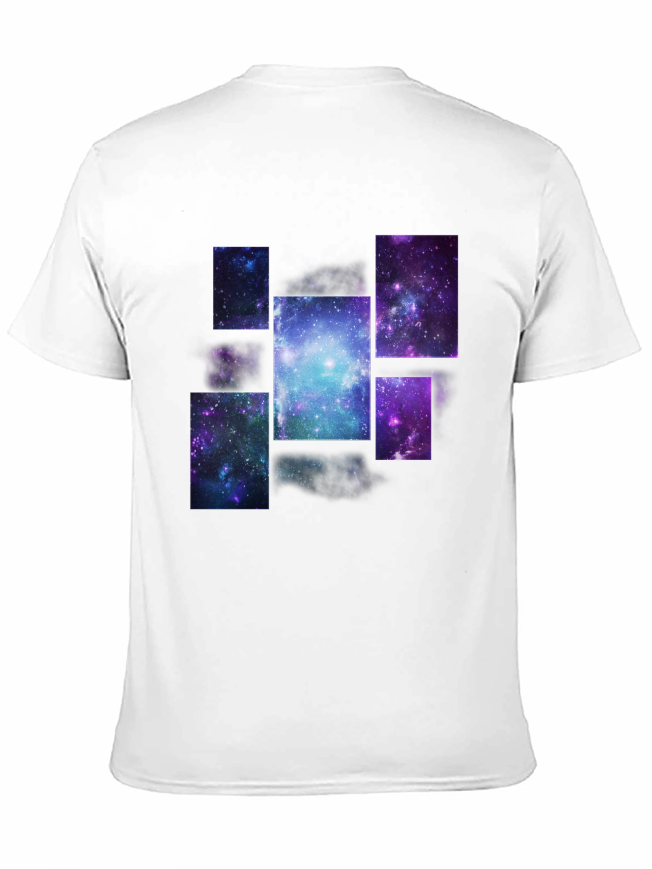 Galaxy Print Black T-Shirt