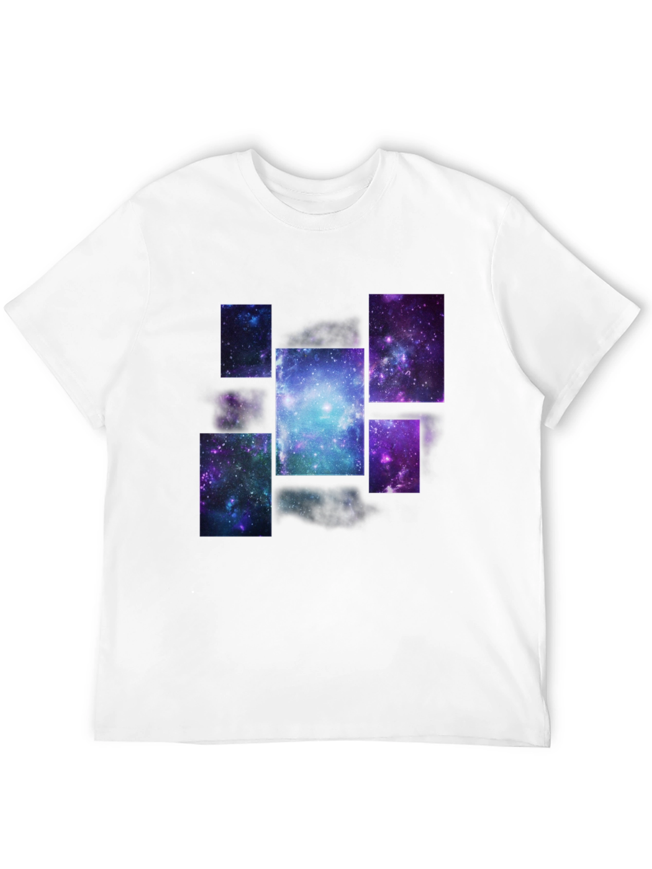 Galaxy Print Black T-Shirt