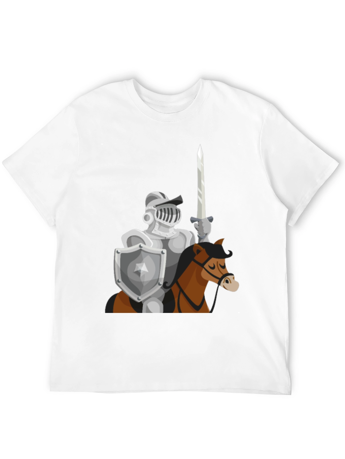 Knight on Horse T-Shirt - Medieval Graphic Tee