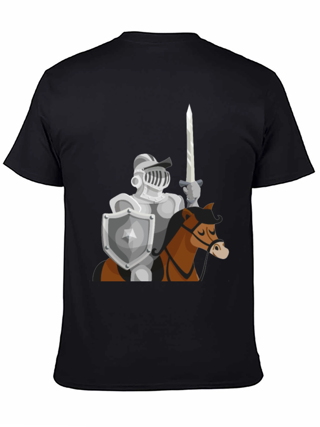 Knight on Horse T-Shirt - Medieval Graphic Tee