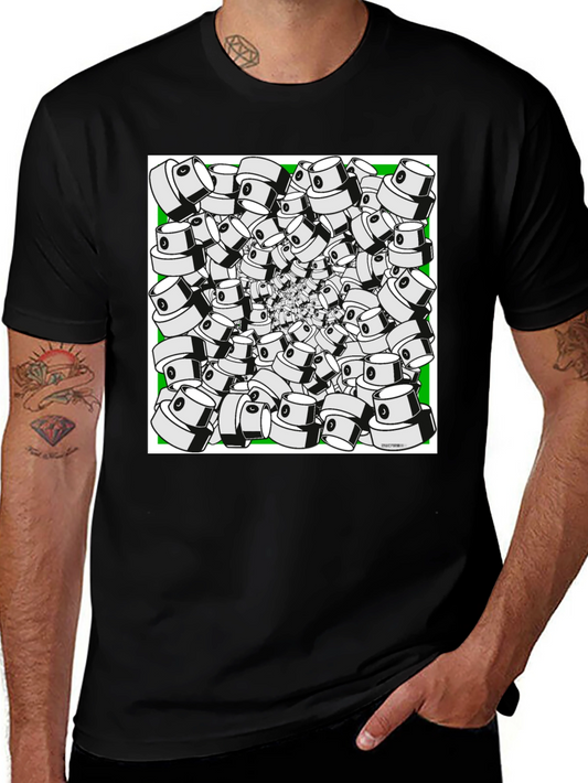 Spray Cap Swirl T-Shirt - Unique Graphic Tee