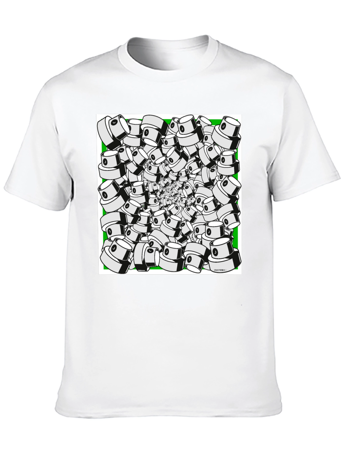 Spray Cap Swirl T-Shirt - Unique Graphic Tee