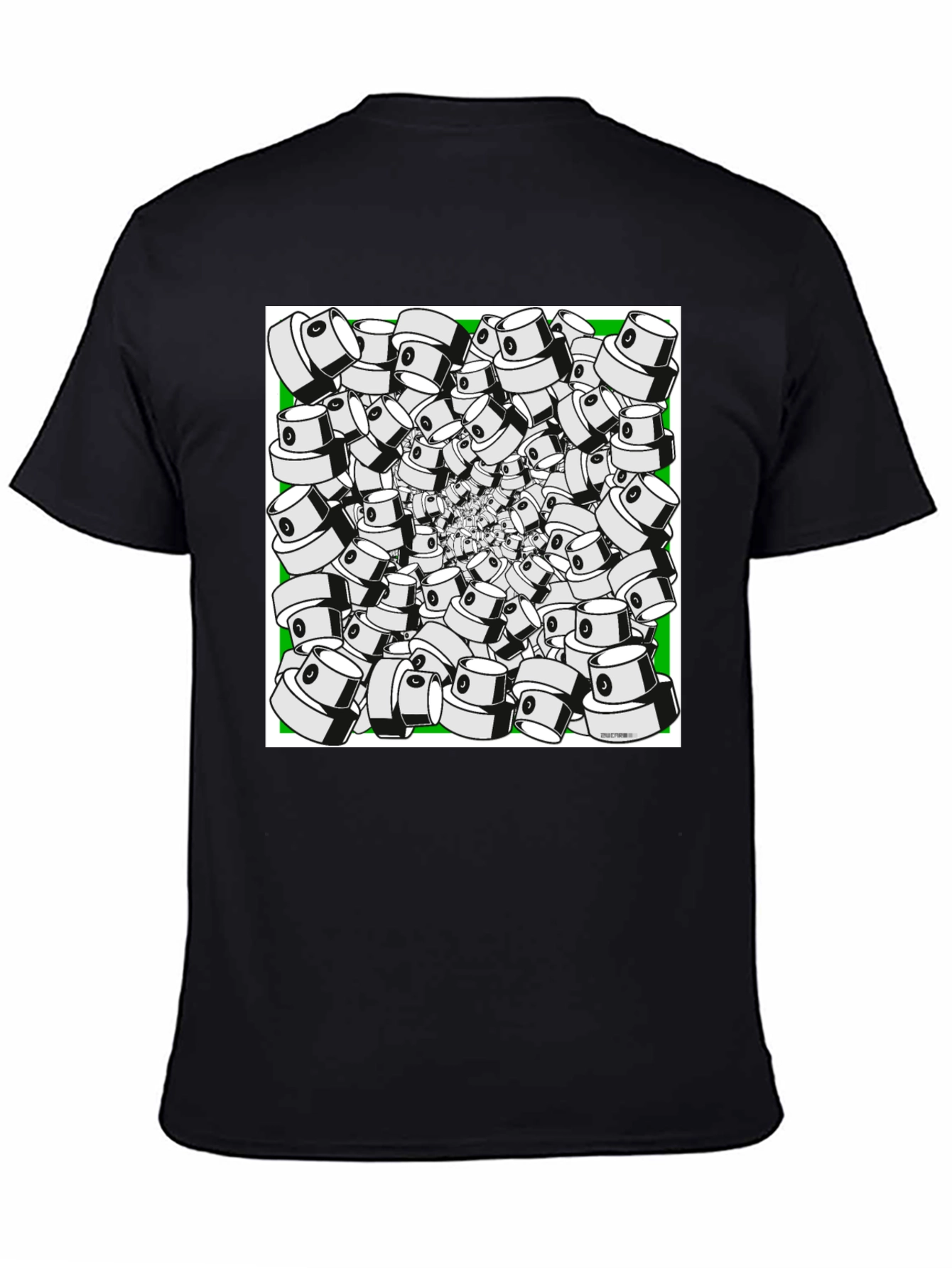 Spray Cap Swirl T-Shirt - Unique Graphic Tee