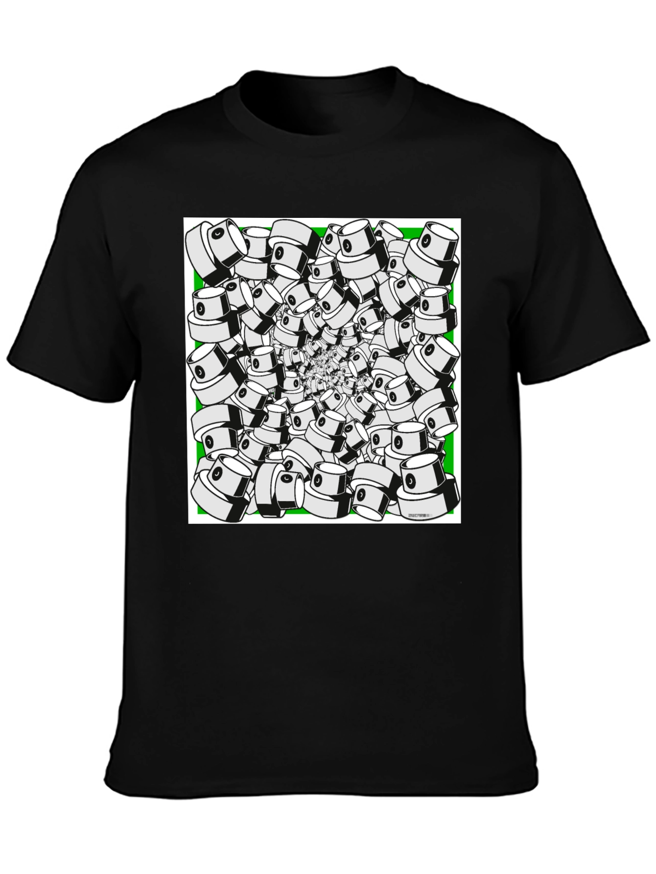 Spray Cap Swirl T-Shirt - Unique Graphic Tee