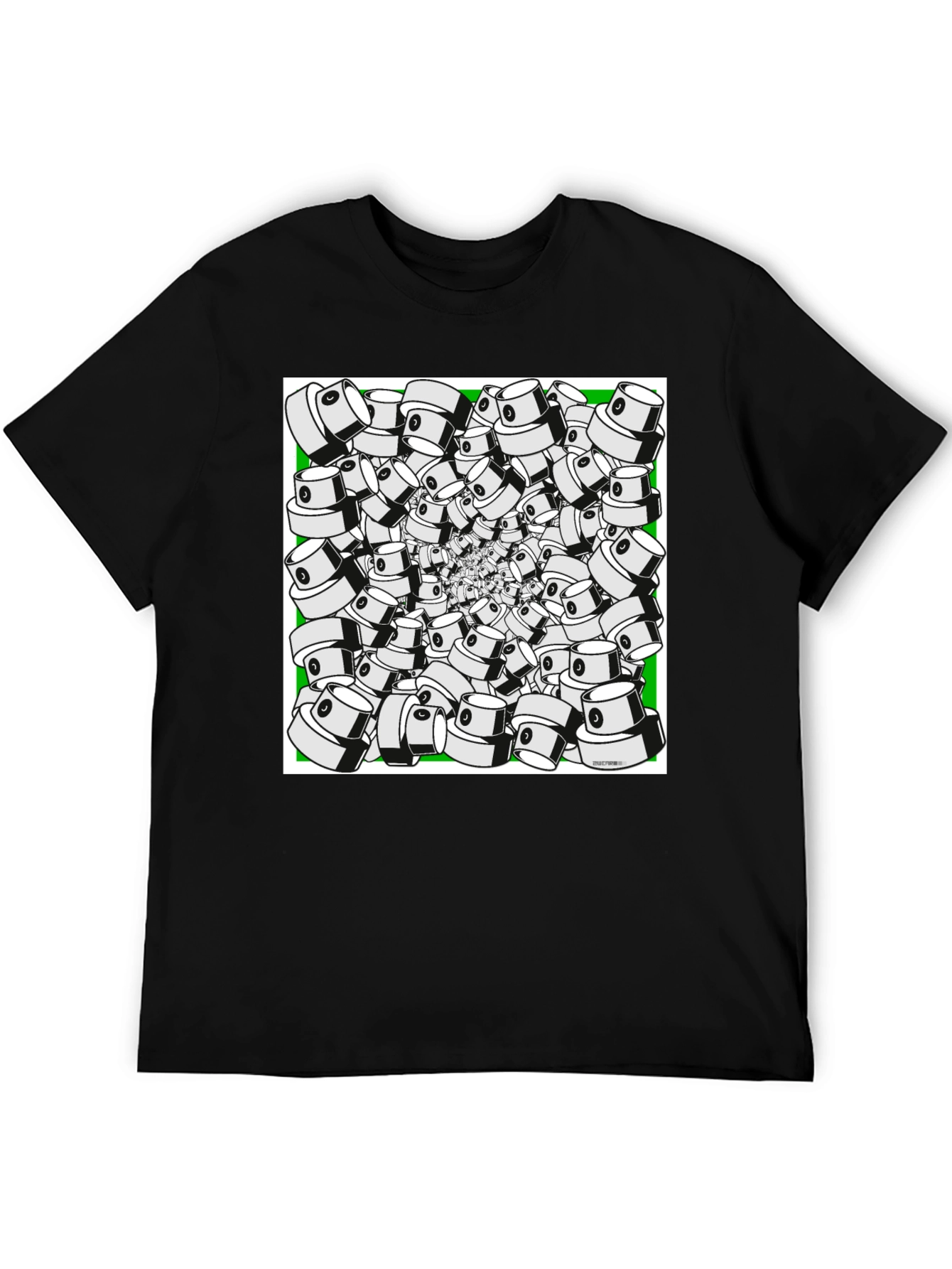 Spray Cap Swirl T-Shirt - Unique Graphic Tee