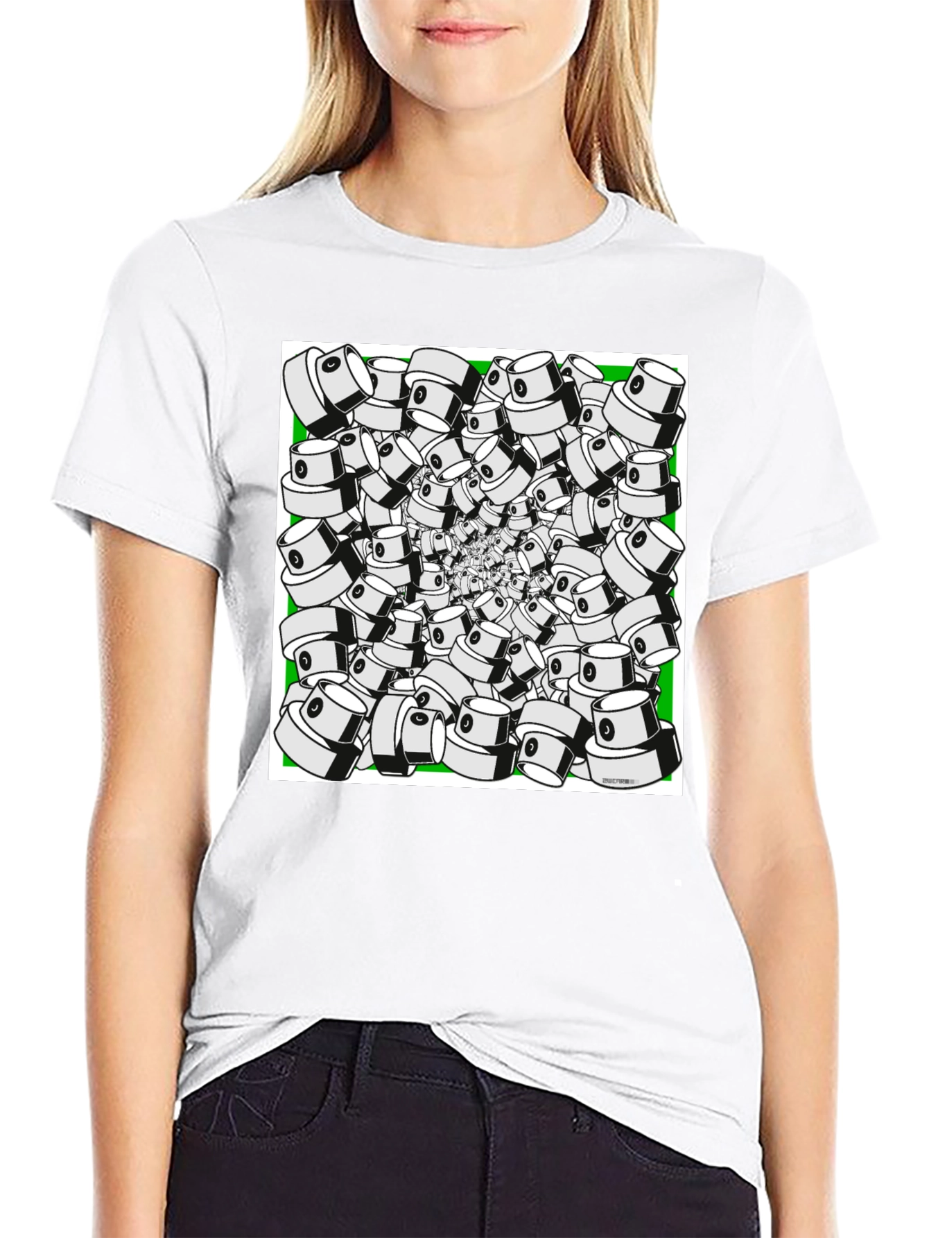 Spray Cap Swirl T-Shirt - Unique Graphic Tee
