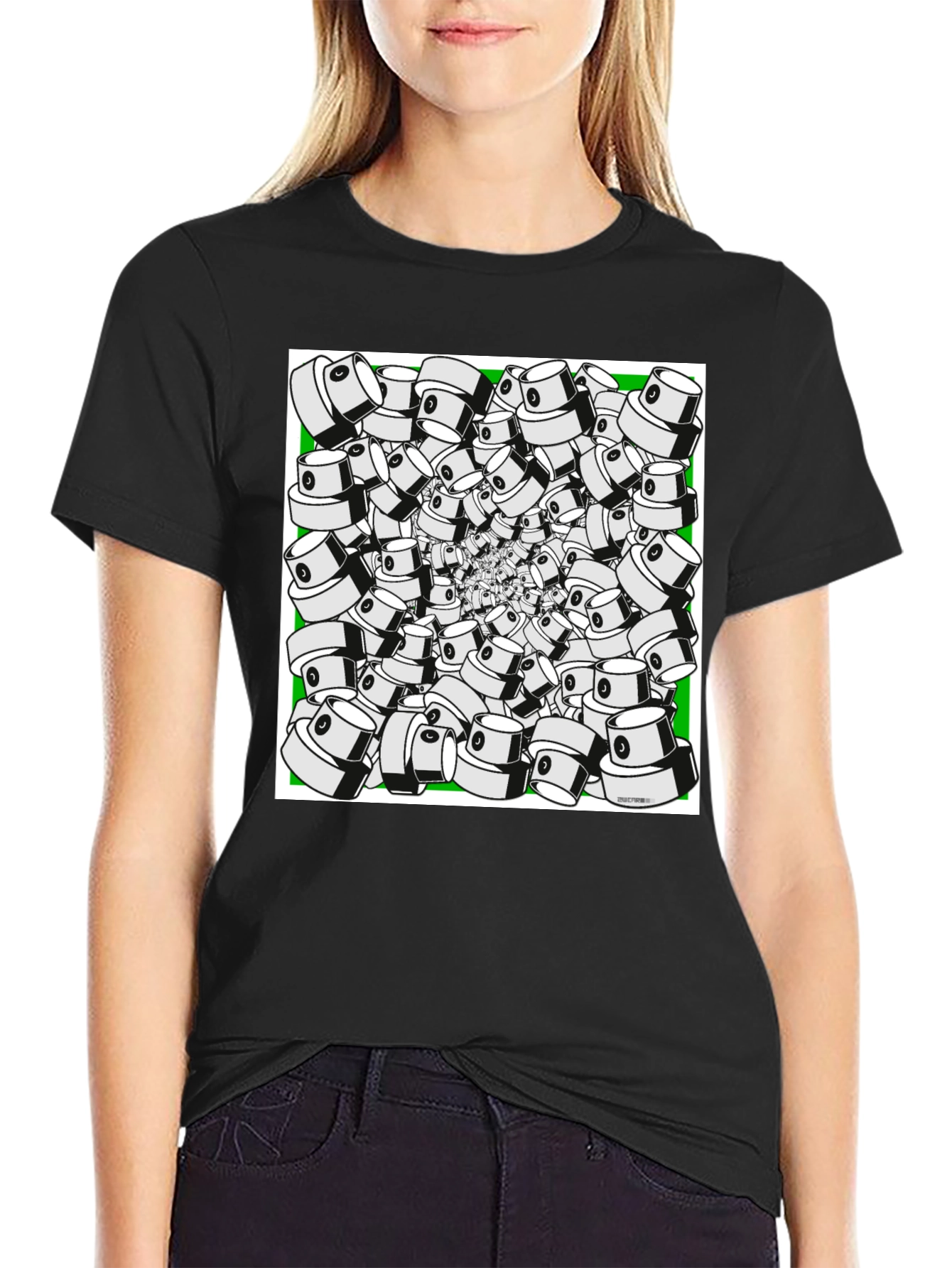 Spray Cap Swirl T-Shirt - Unique Graphic Tee