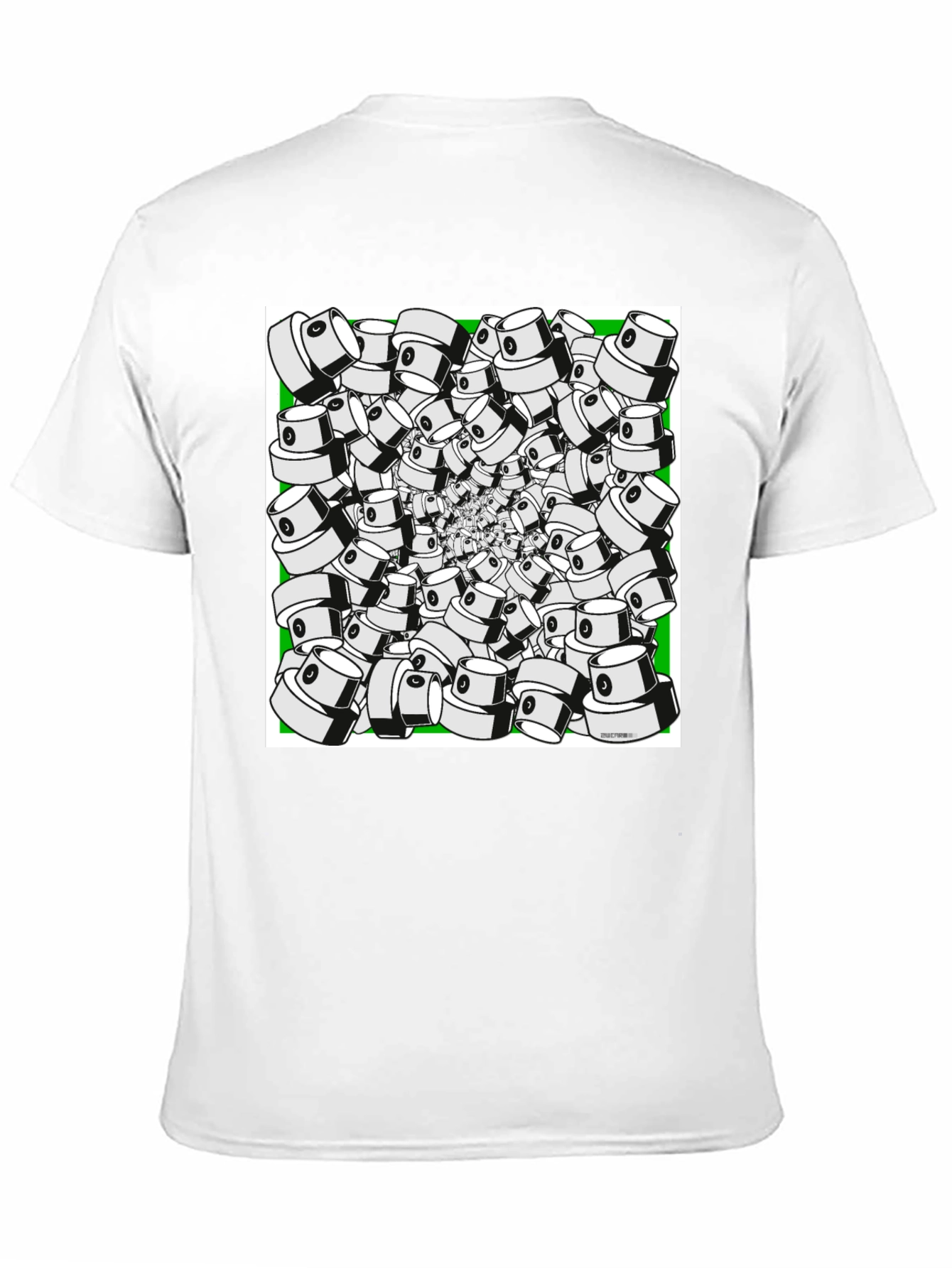 Spray Cap Swirl T-Shirt - Unique Graphic Tee