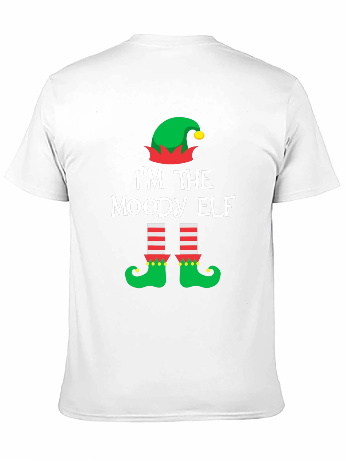 Moody Elf Christmas T-Shirt - Holiday Humor Apparel
