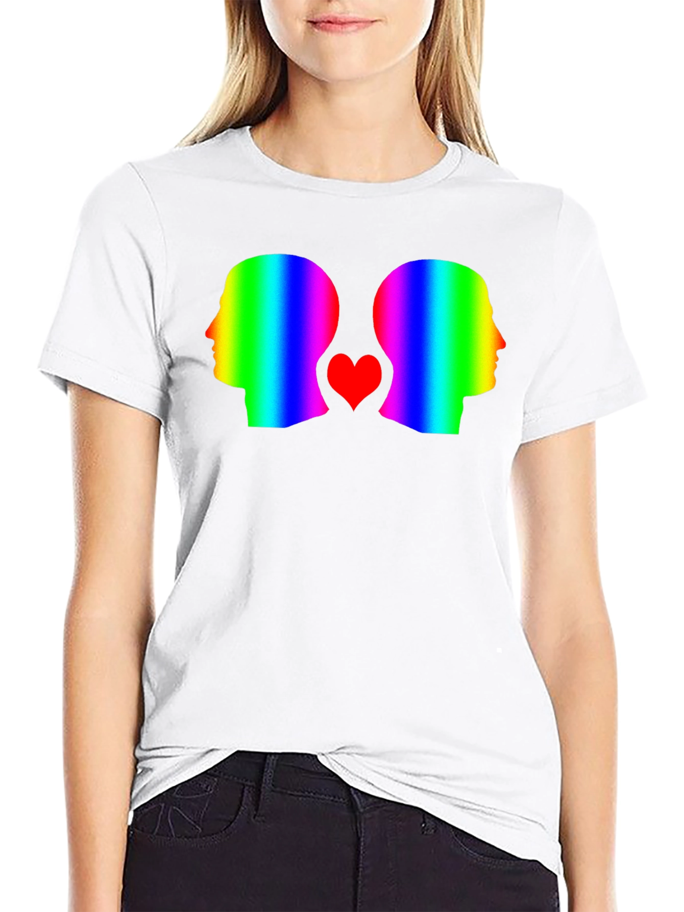 Rainbow Heads T-Shirt: Love & Pride Graphic Tee
