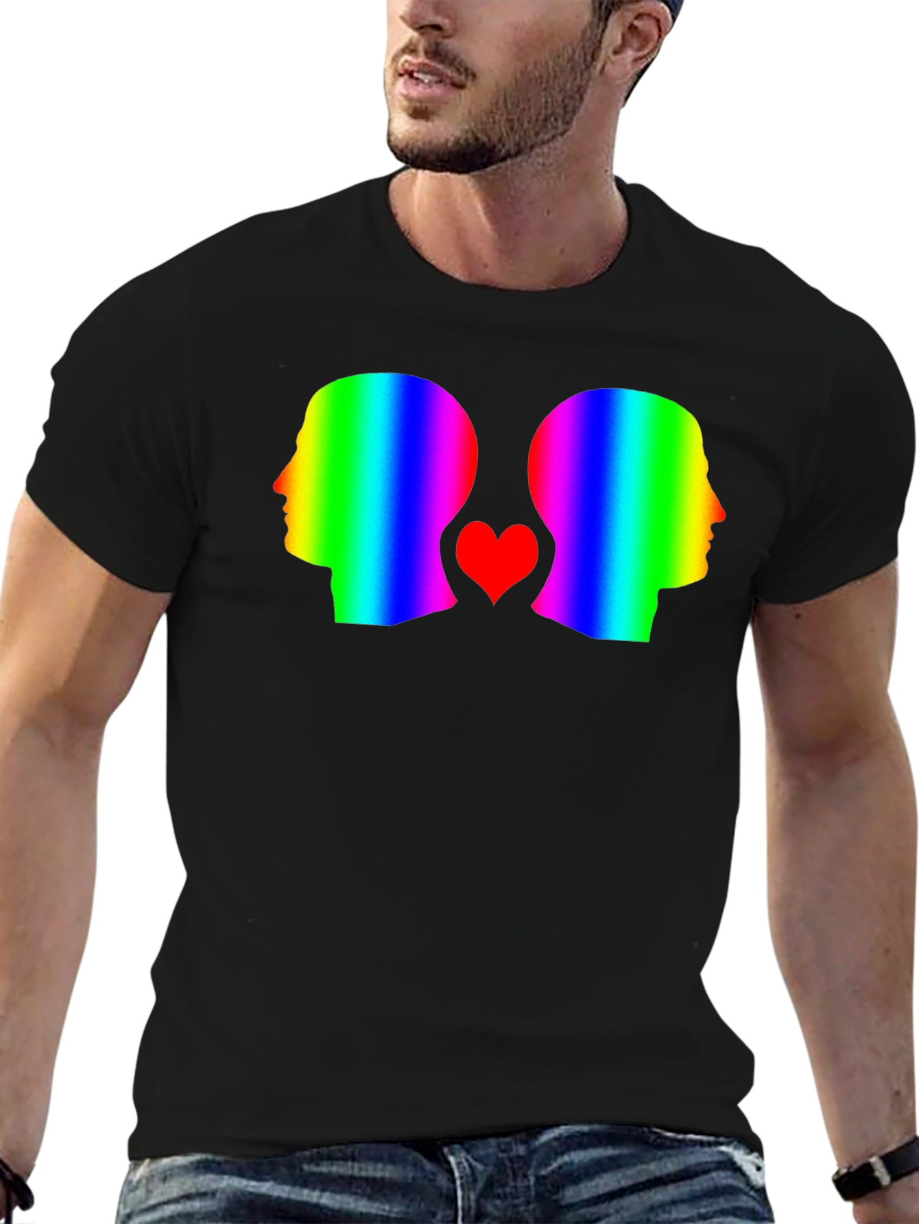 Rainbow Heads T-Shirt: Love & Pride Graphic Tee