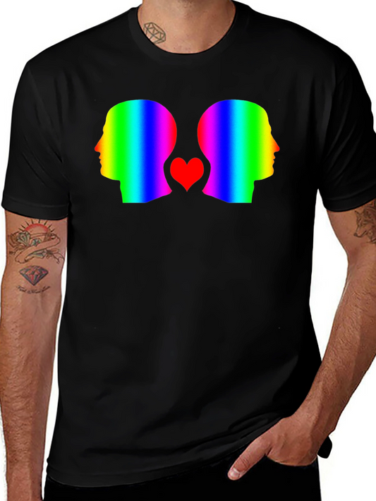 Rainbow Heads T-Shirt: Love & Pride Graphic Tee