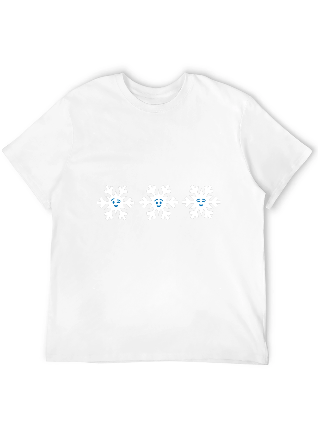 Snowflake Emoji Graphic Tee - Black