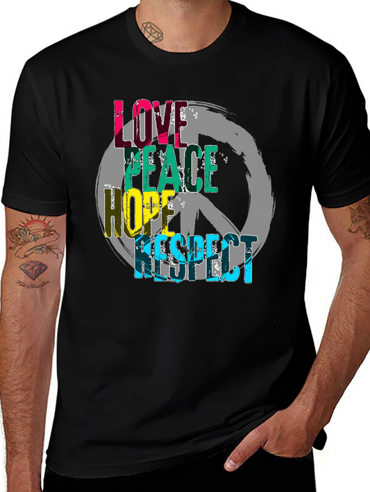 Love Peace Hope Respect Graphic T-Shirt