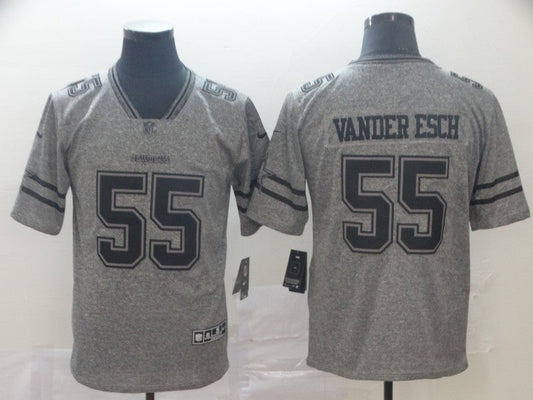 Men's Dallas Cowboys Leighton Vander Esch #55 Gray Alternate Game Jerseys