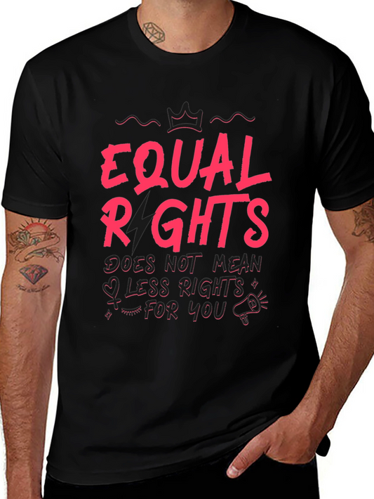 Equal Rights Graphic Tee - Black Cotton T-Shirt
