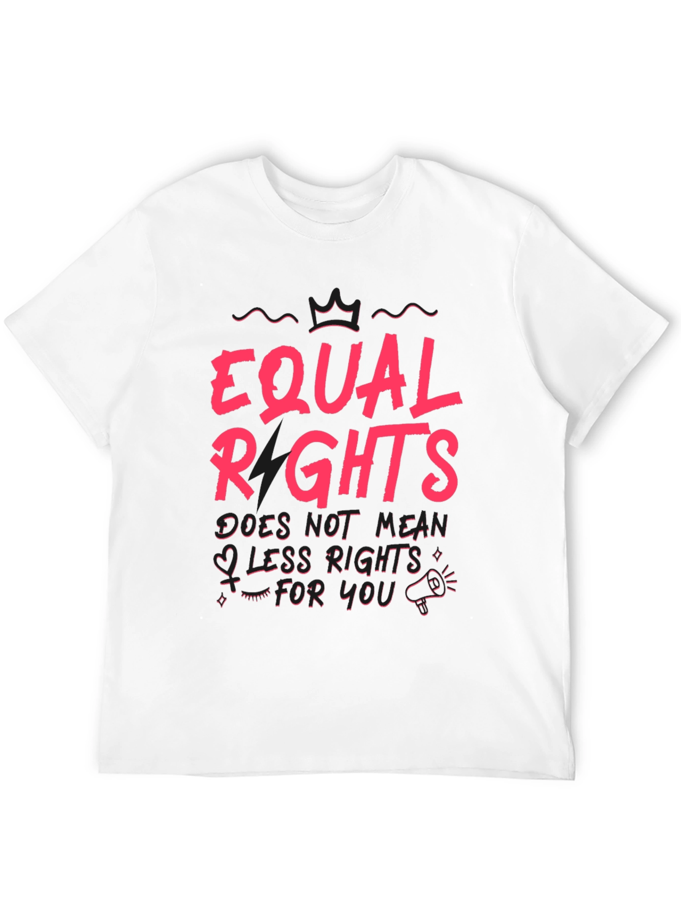 Equal Rights Graphic Tee - Black Cotton T-Shirt