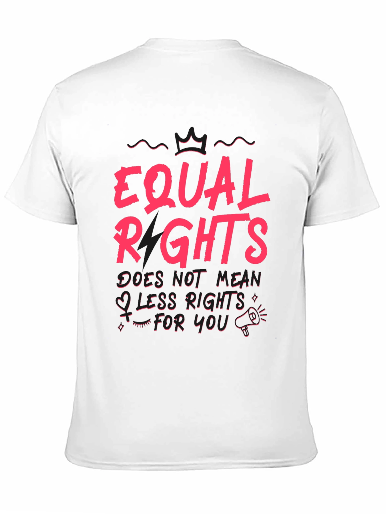 Equal Rights Graphic Tee - Black Cotton T-Shirt