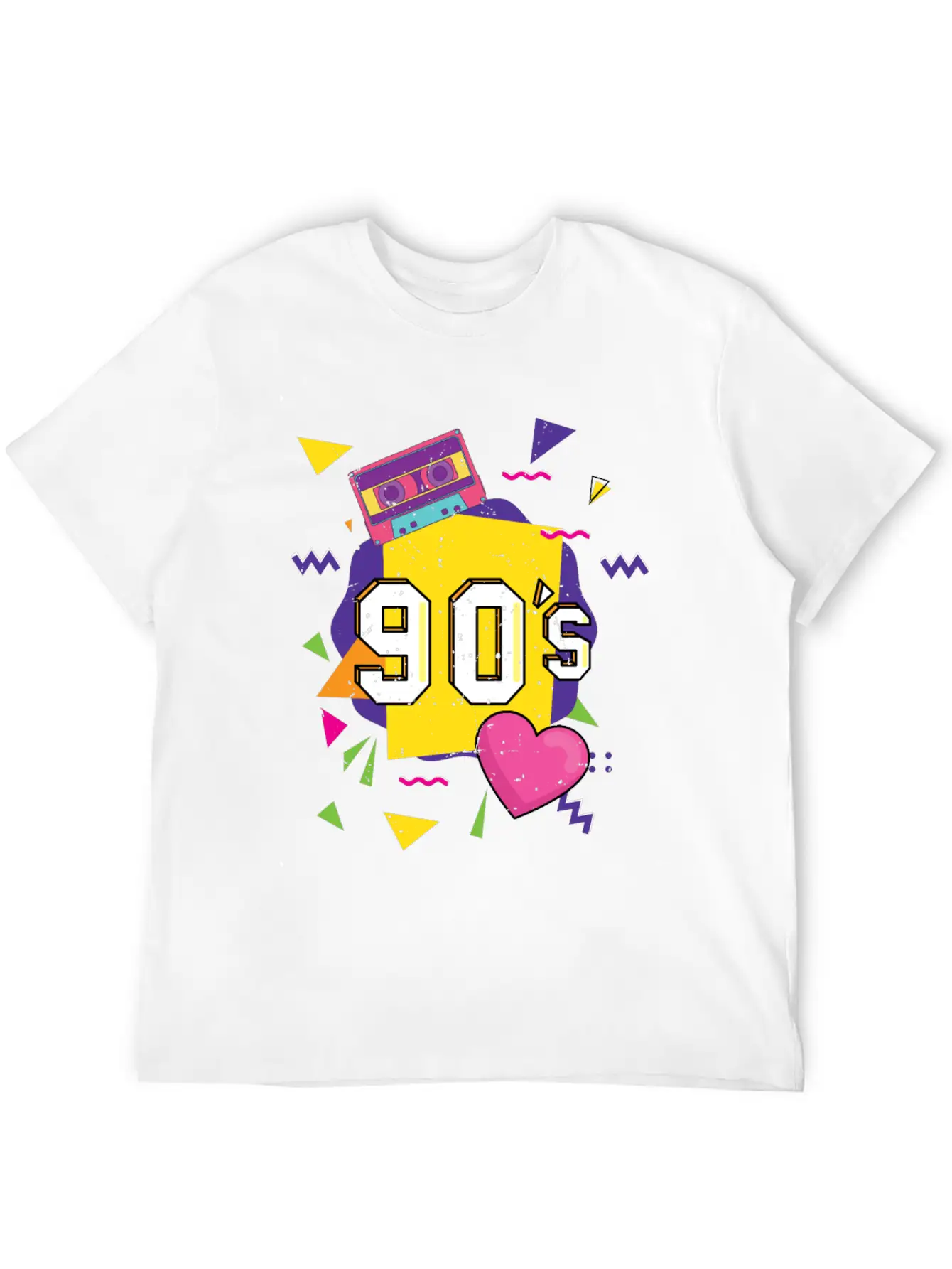 90s I Love The 90's Vintage Retro Nineties Costume Unisex Casual T-Shirt – Clean Design For Daily Comfort
