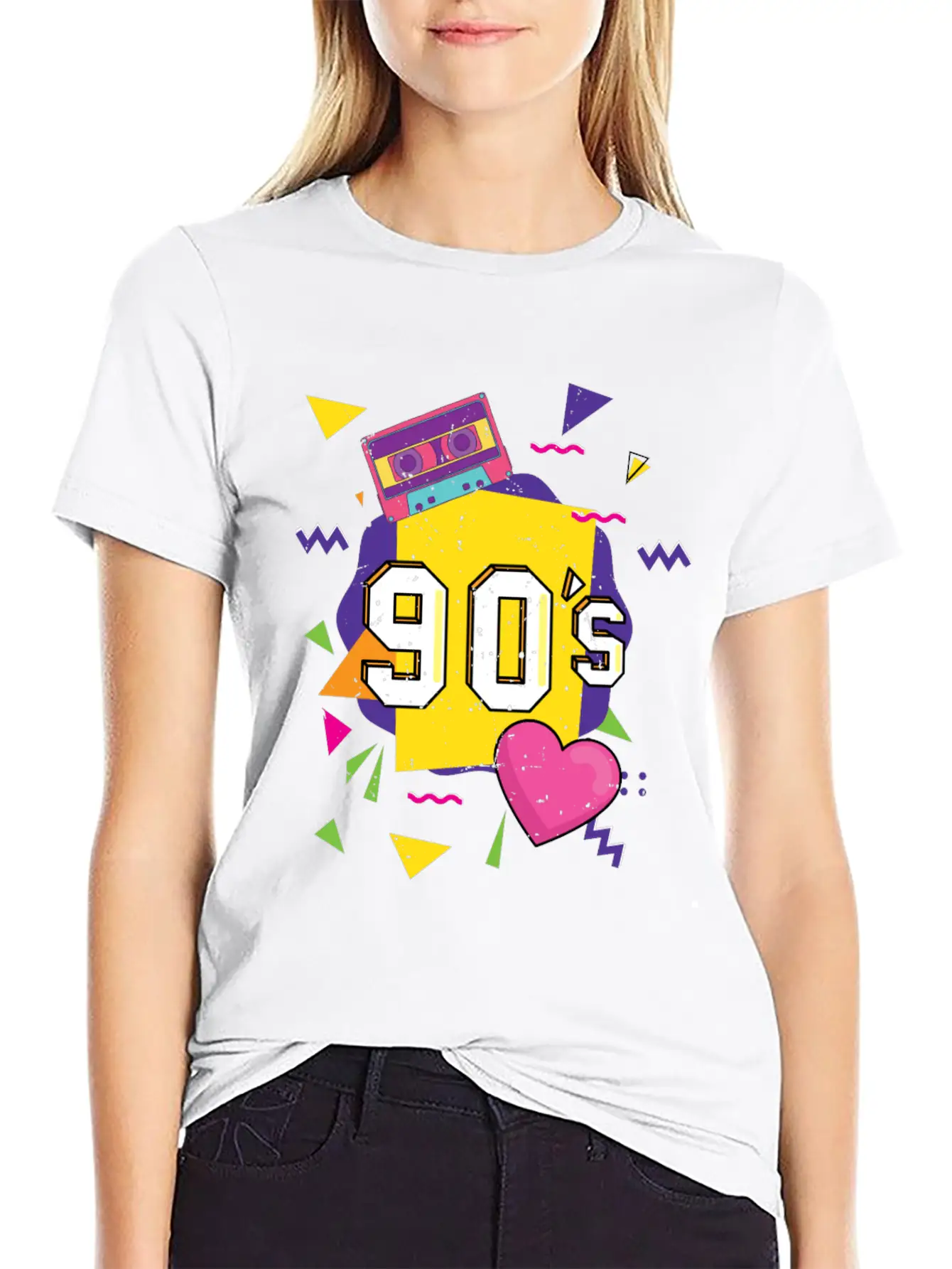 90s I Love The 90's Vintage Retro Nineties Costume Unisex Casual T-Shirt – Clean Design For Daily Comfort