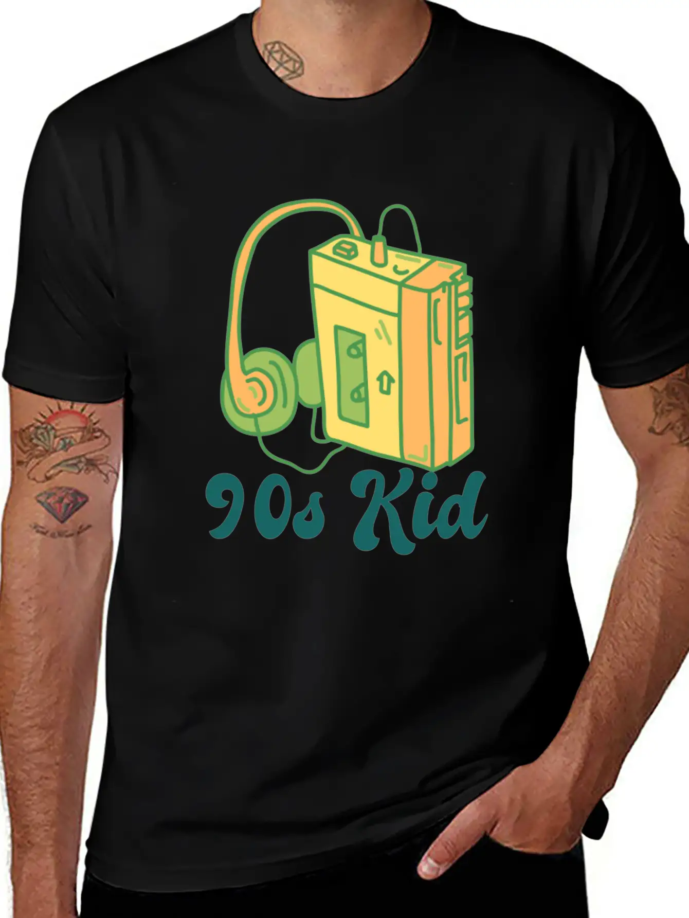 90s Kid Cassette Stylish Everyday T-Shirt – Unisex Basic Cotton Tee