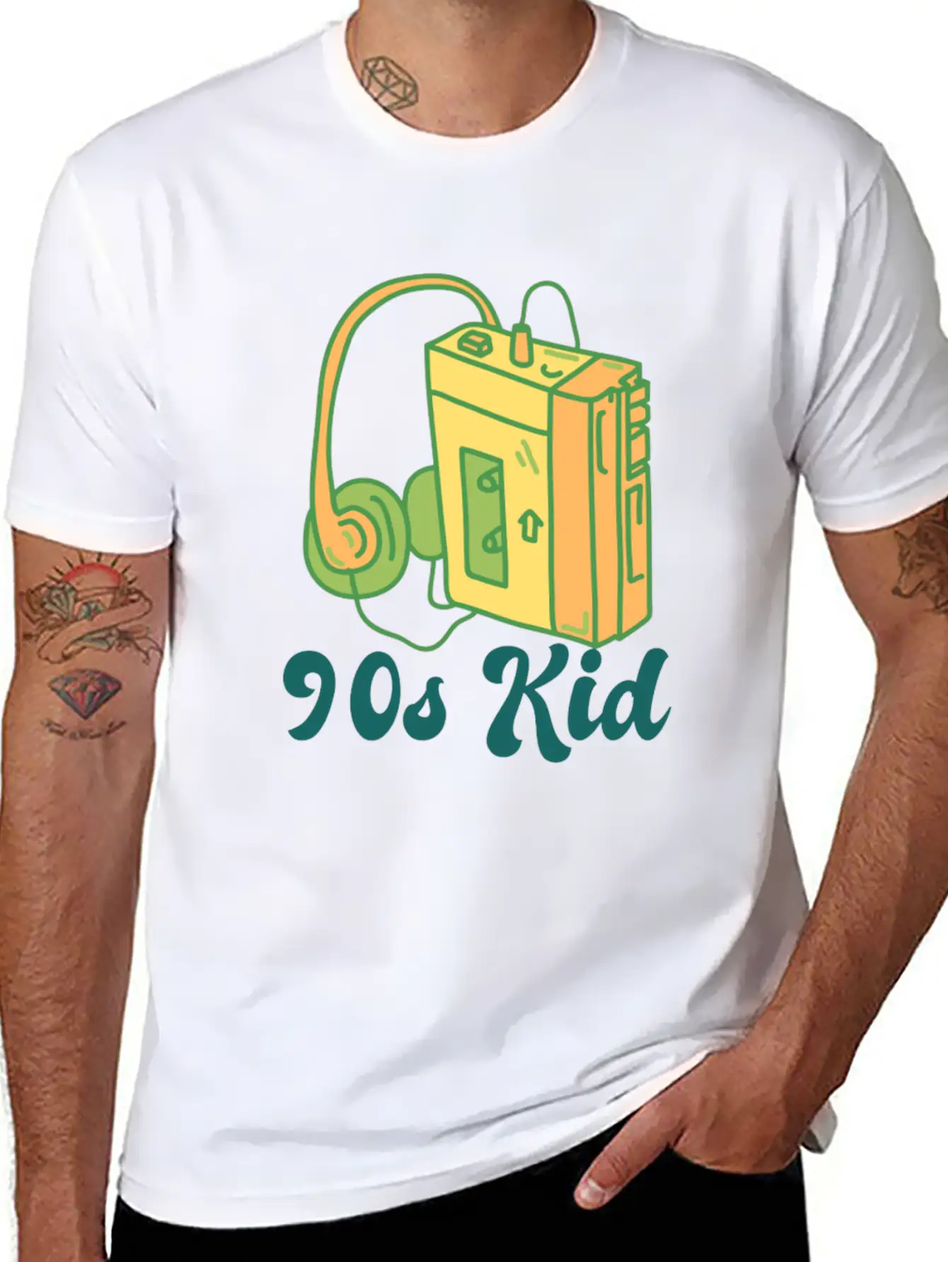 90s Kid Cassette Stylish Everyday T-Shirt – Unisex Basic Cotton Tee