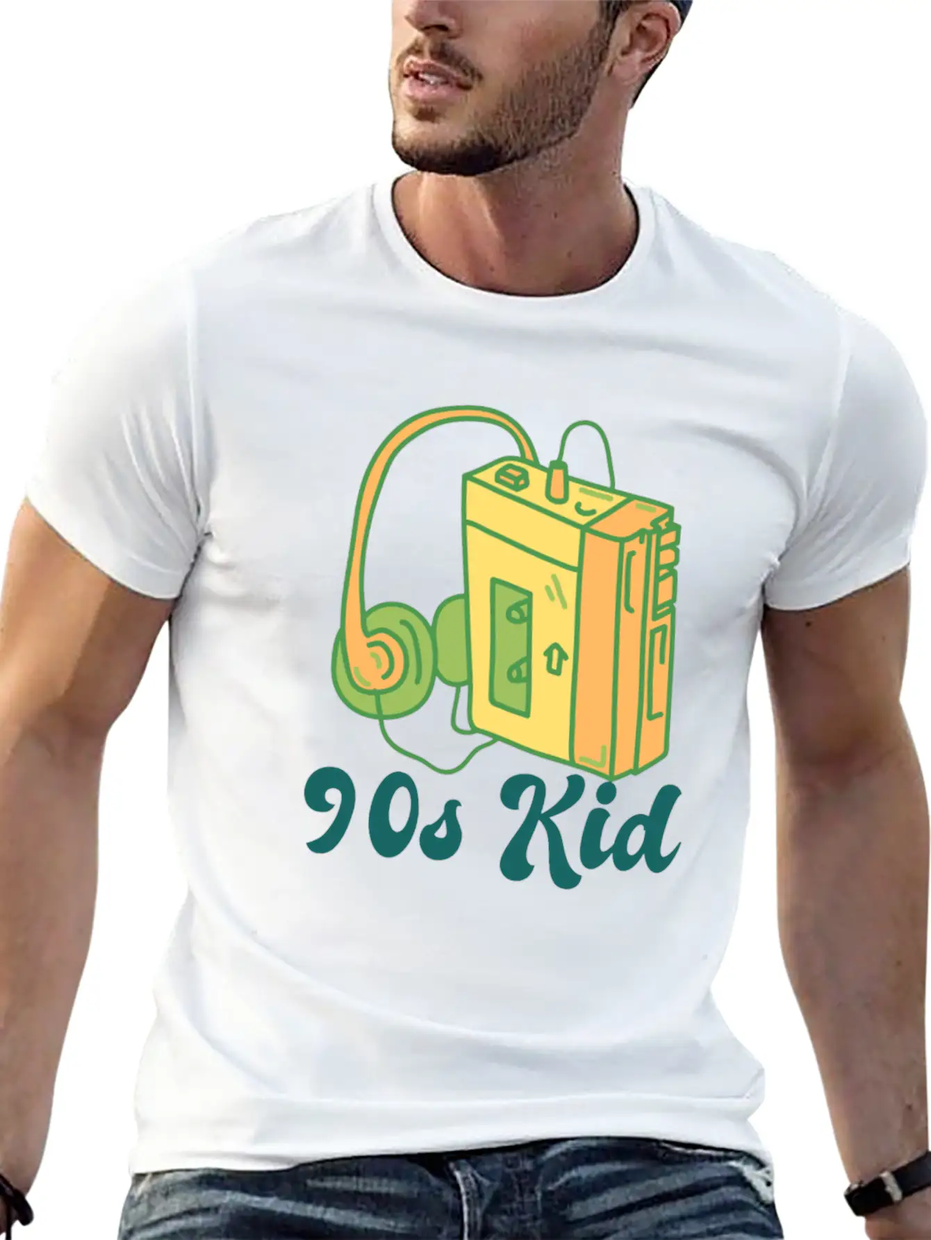 90s Kid Cassette Stylish Everyday T-Shirt – Unisex Basic Cotton Tee