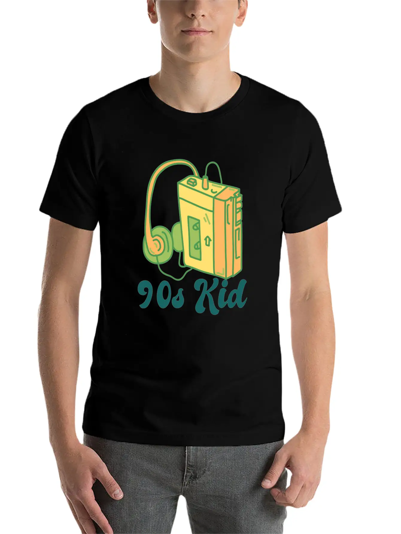 90s Kid Cassette Stylish Everyday T-Shirt – Unisex Basic Cotton Tee