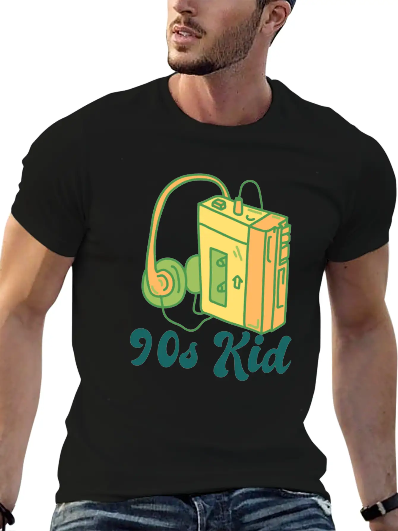 90s Kid Cassette Stylish Everyday T-Shirt – Unisex Basic Cotton Tee