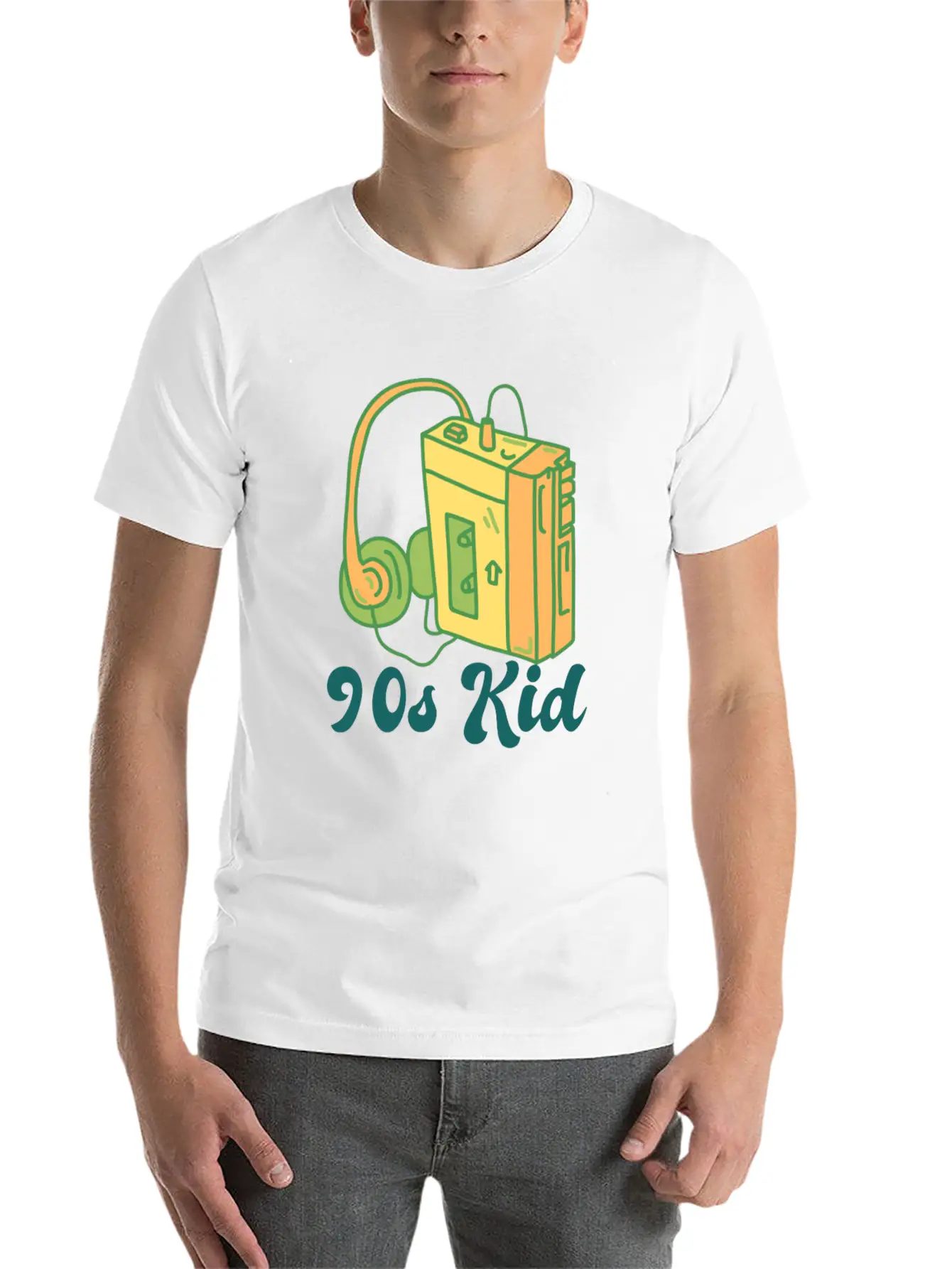 90s Kid Cassette Stylish Everyday T-Shirt – Unisex Basic Cotton Tee