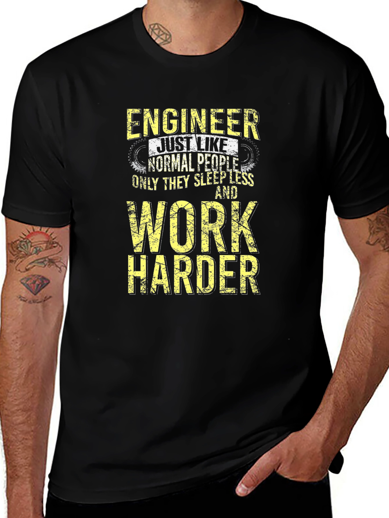Engineer Work Harder T-Shirt - Funny Engineering Tee