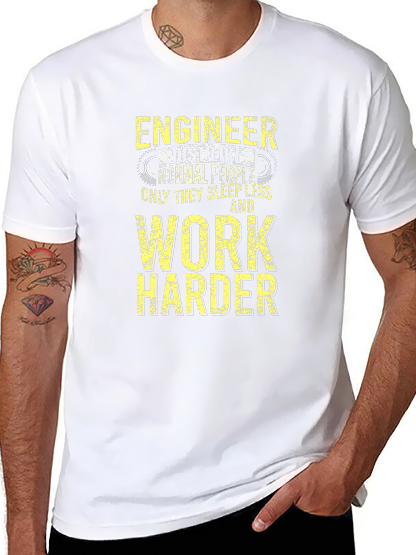 Engineer Work Harder T-Shirt - Funny Engineering Tee