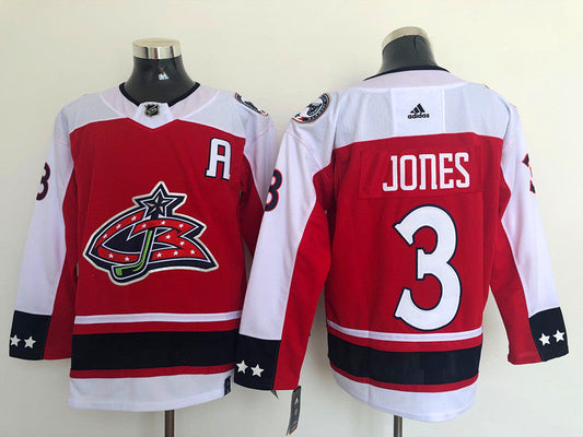Men's Columbus Blue Jackets Seth Jones #3 Red Breakaway Player Jerseys